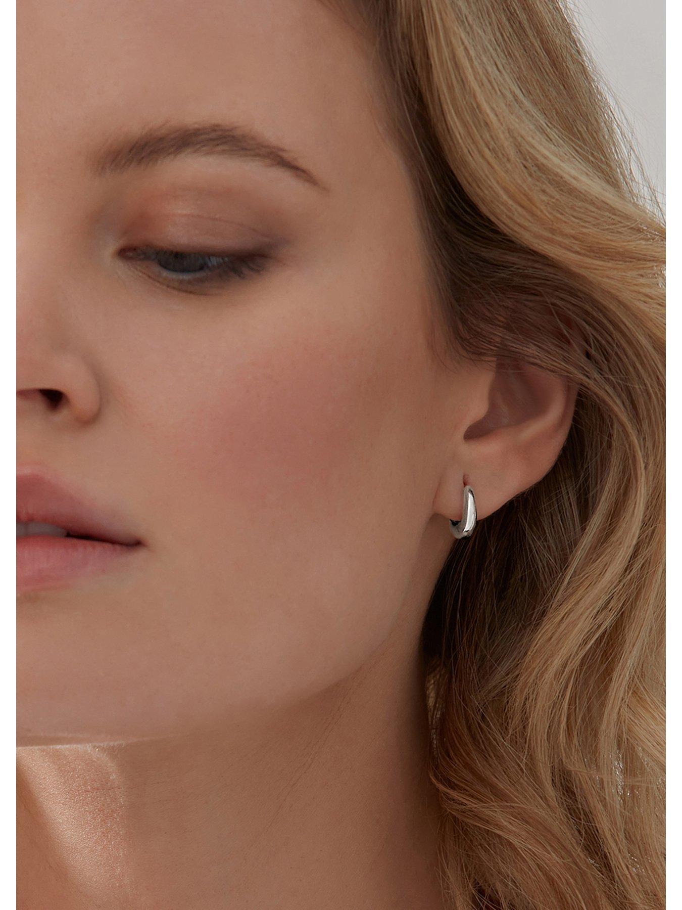  image of rachel-jackson-chubby-huggie-hoop-earrings