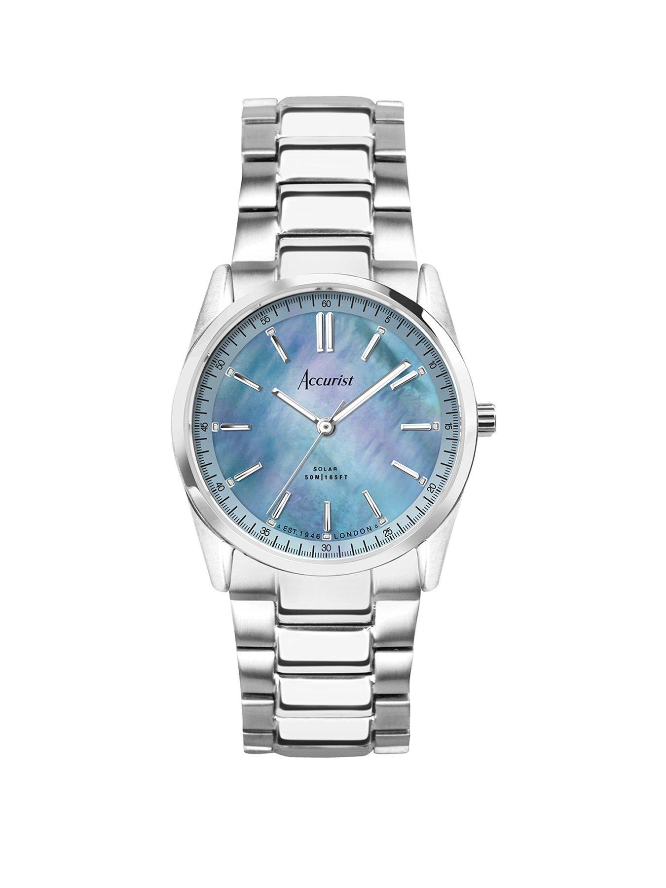 Accurist Ladies Everyday Solar Silver Stainless Steel Bracelet