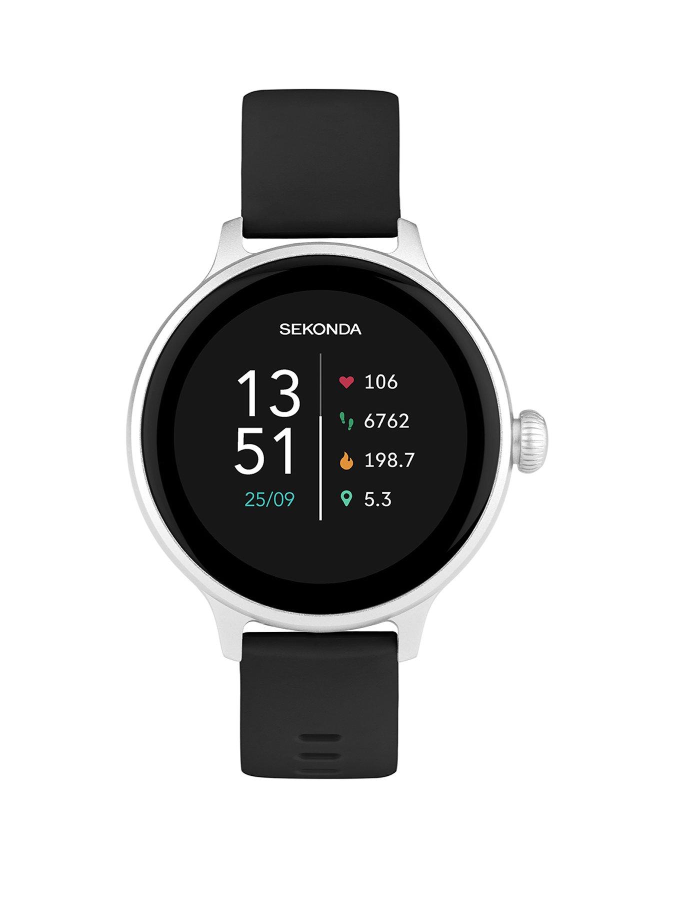 Image 1 of 6 of Sekonda Womens Connect Black Silicone Strap Smartwatch