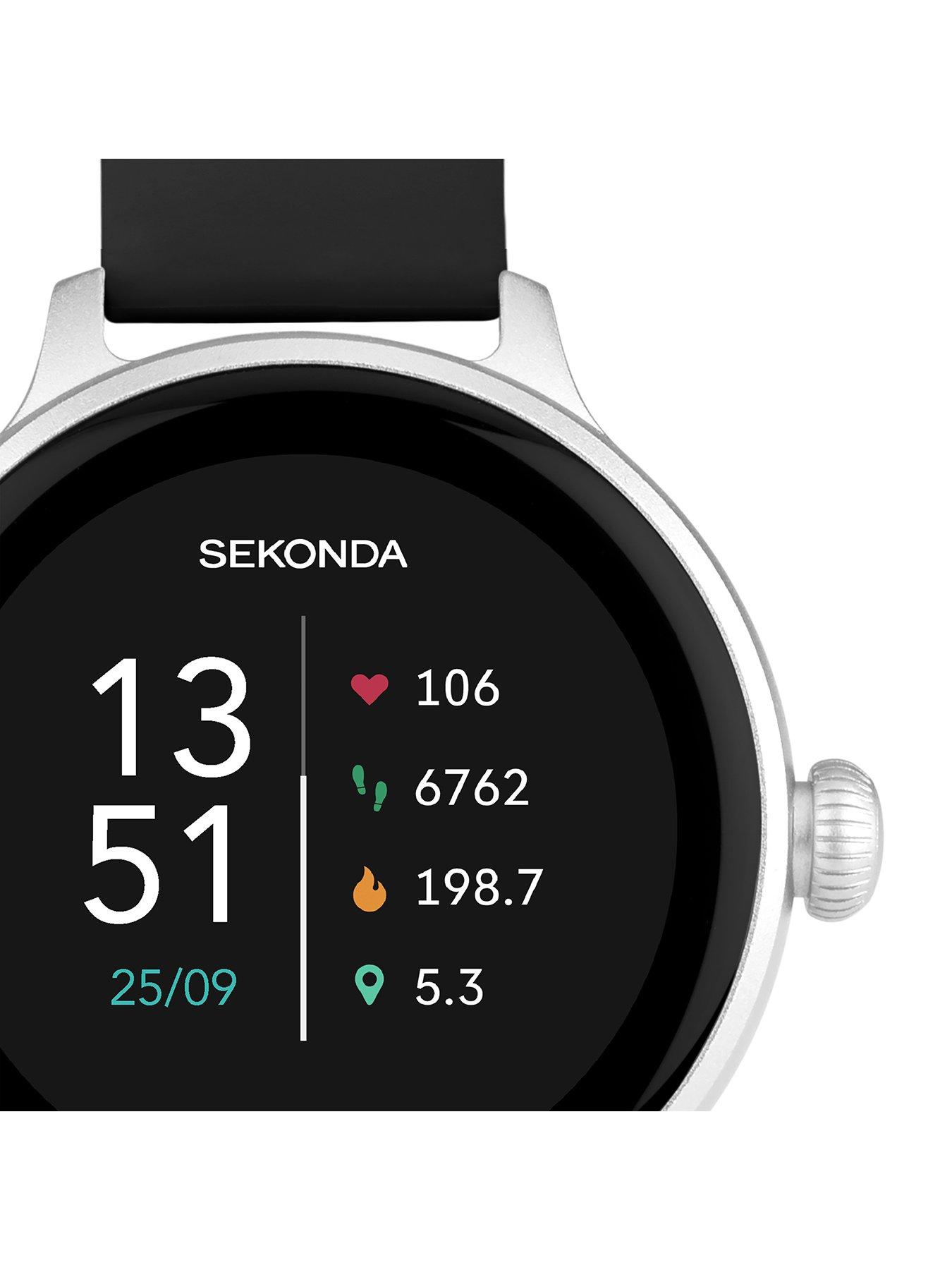 Image 2 of 6 of Sekonda Womens Connect Black Silicone Strap Smartwatch