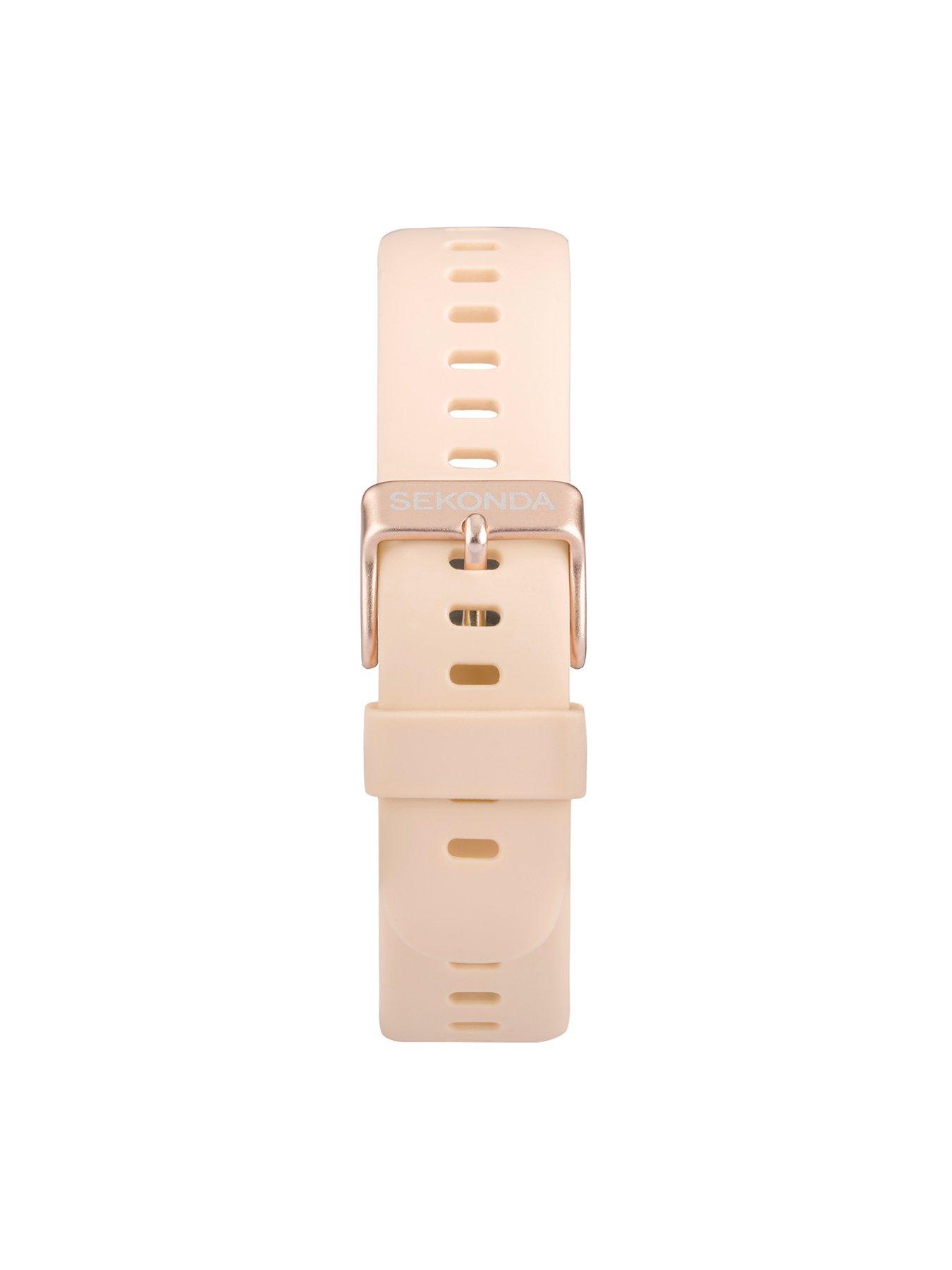  image of sekonda-womens-connect-pink-silicone-strap-smartwatch