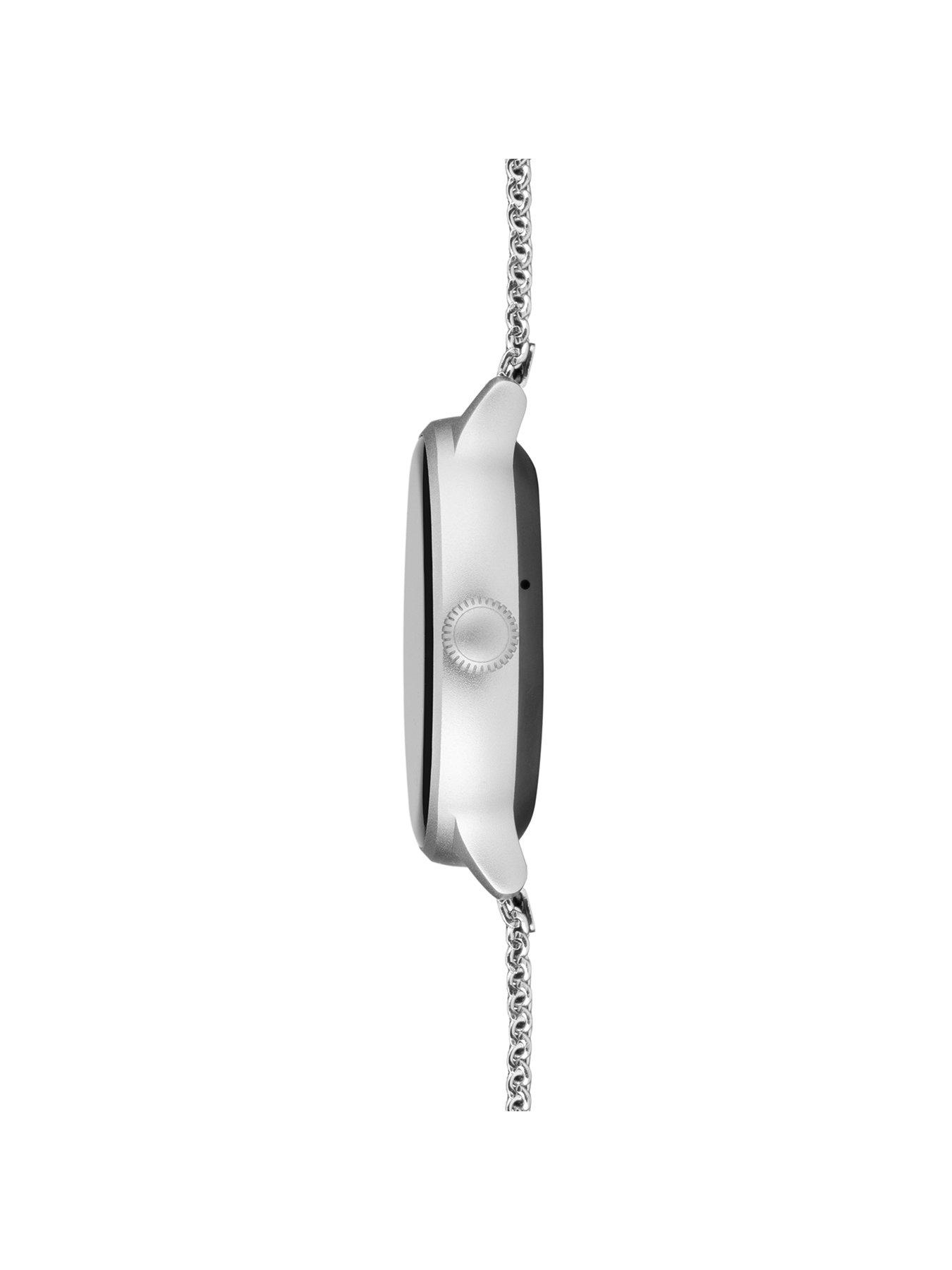  image of sekonda-womens-connect-silver-stainless-steel-mesh-bracelet-smartwatch