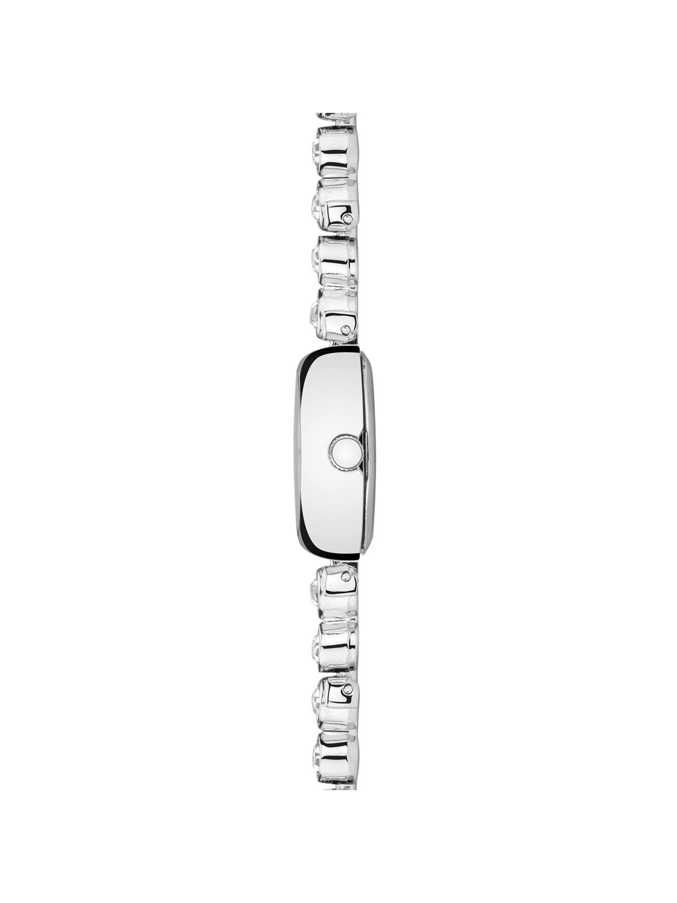  image of sekonda-womens-silver-alloy-bracelet-with-silver-dial-analogue-watch-and-matching-pendant-and-earrings-gift-set