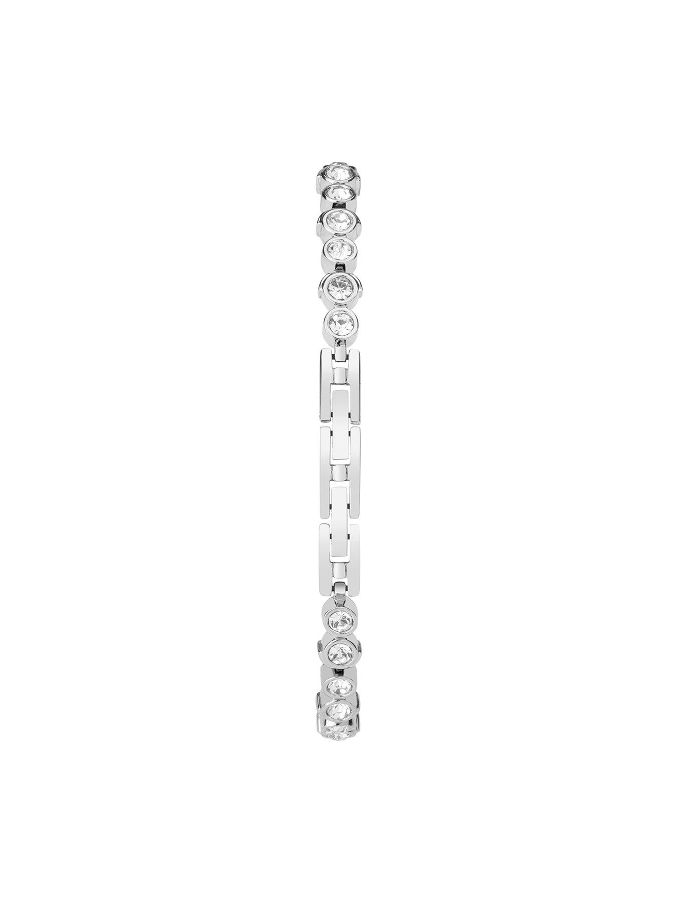  image of sekonda-womens-silver-alloy-bracelet-with-silver-dial-analogue-watch-and-matching-pendant-and-earrings-gift-set