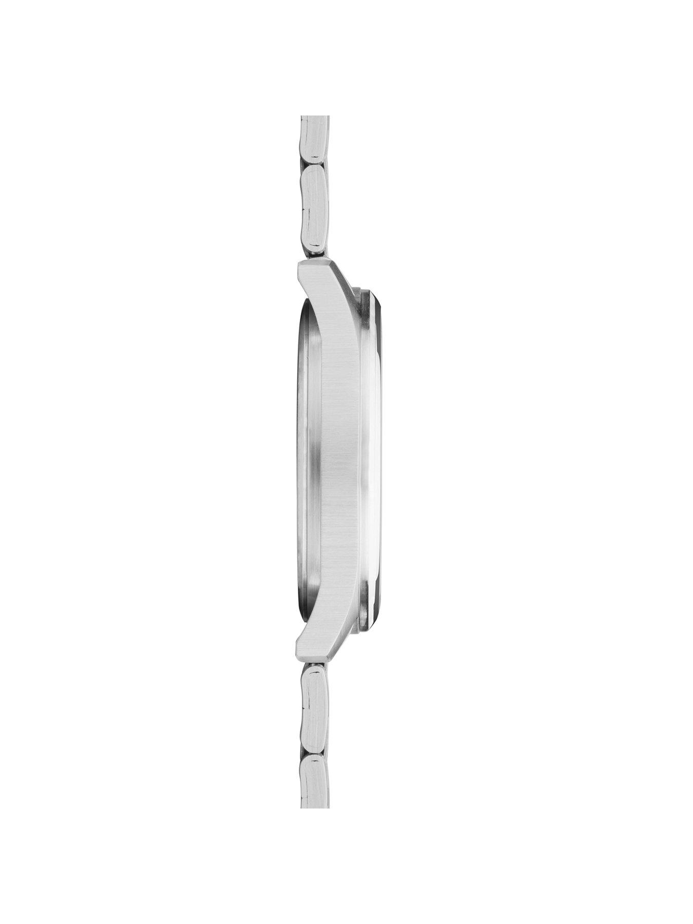 Image 5 of 6 of Sekonda Mens Classic Jones Silver Stainless Steel Bracelet with Green Dial Analogue Watch
