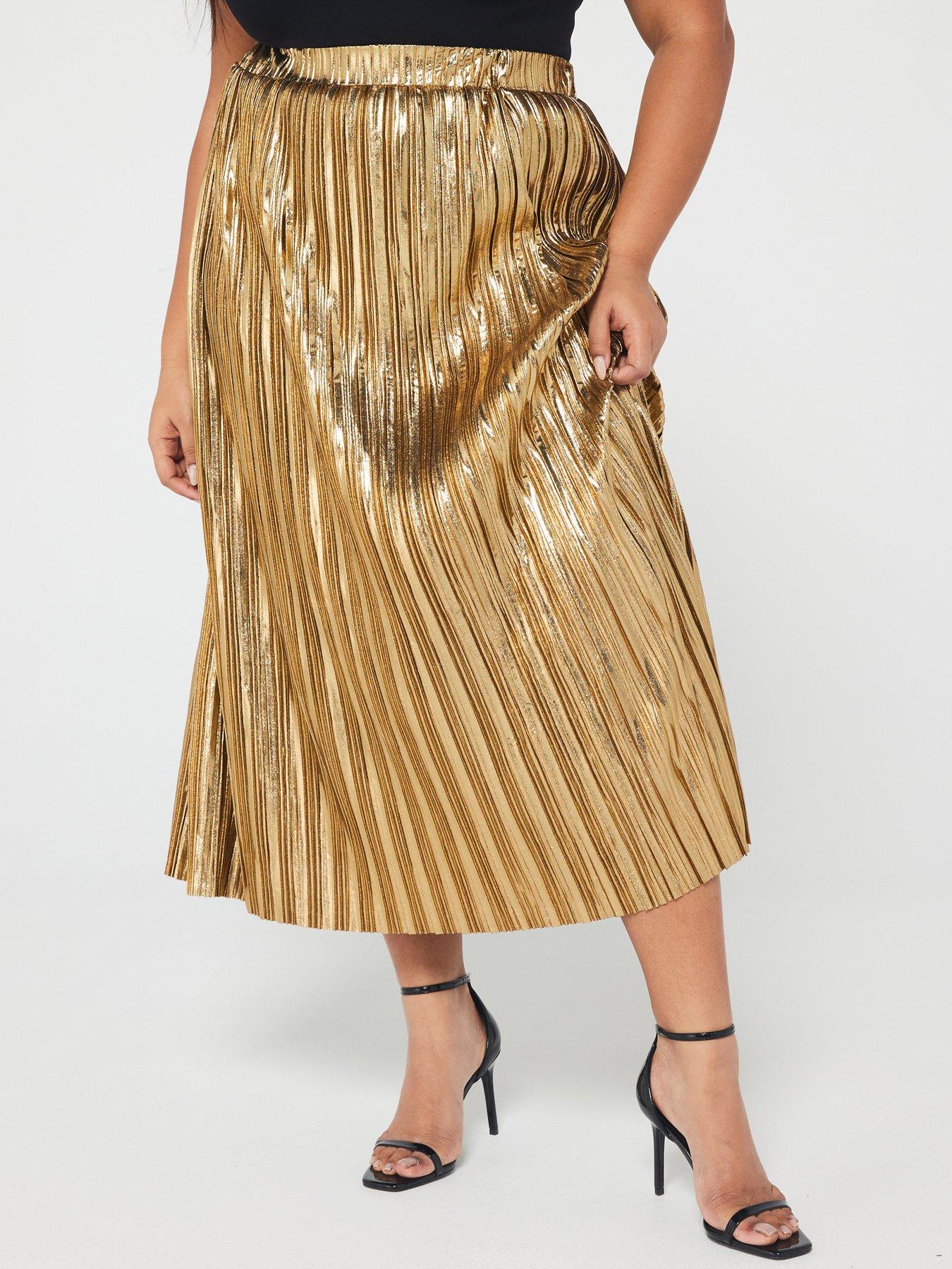 Pleated midi skirt clearance curve