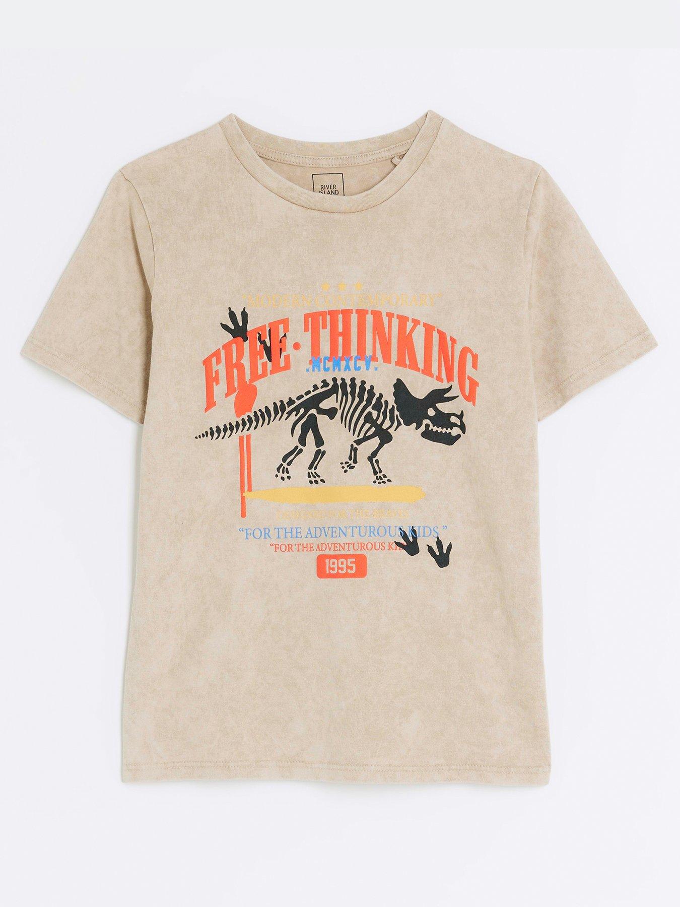 Dinosaur print cheap t shirt