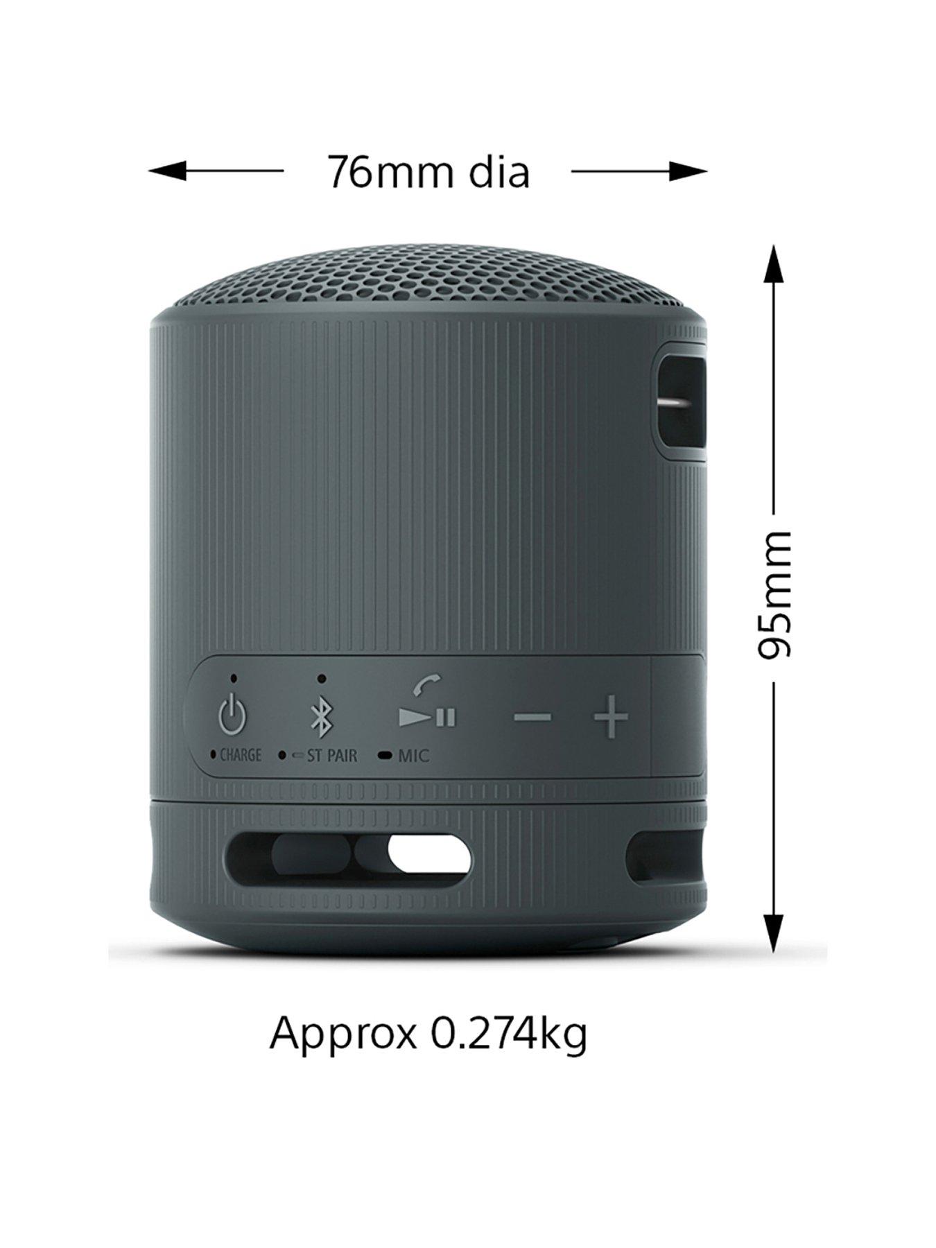  image of sony-srs-xb100-wireless-bluetooth-portable-speaker-durable-ip67-waterproof-amp-dustproof-16-hour-battery-black