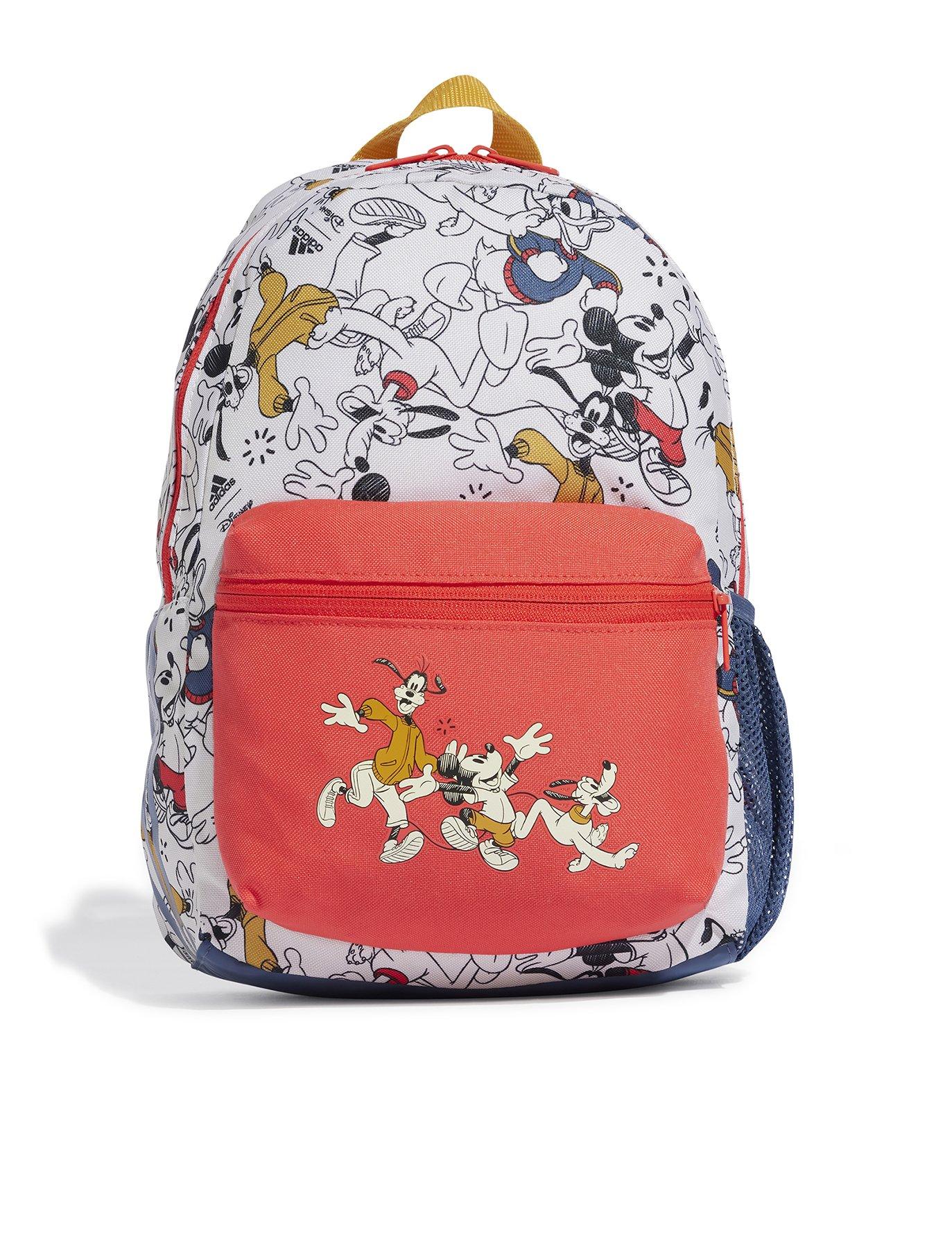 adidas Sportswear Disney Kids Mickey Mouse Backpack Off White Red littlewoods