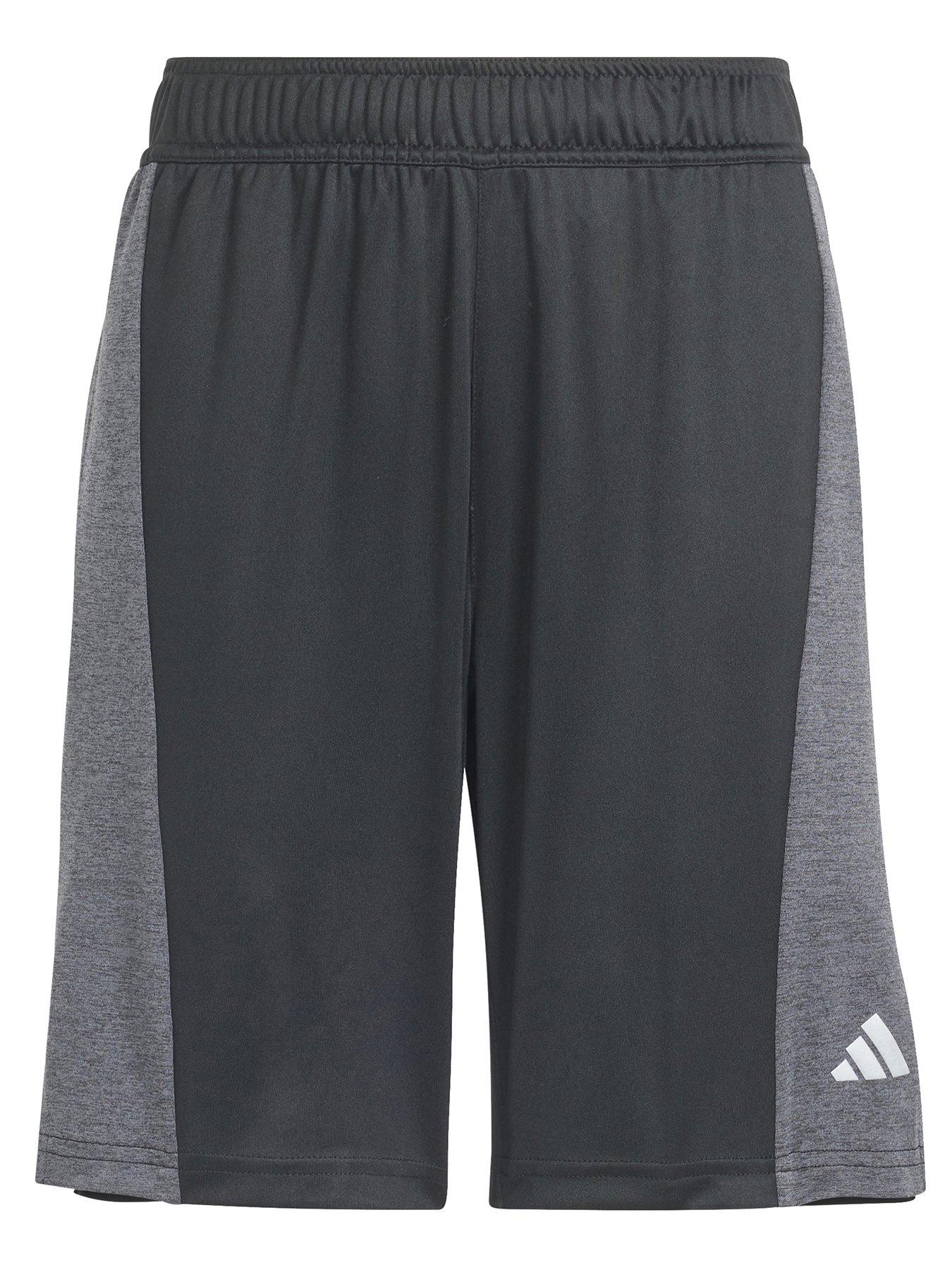 UNDER ARMOUR Boys Challenger Knit Shorts - Black/White