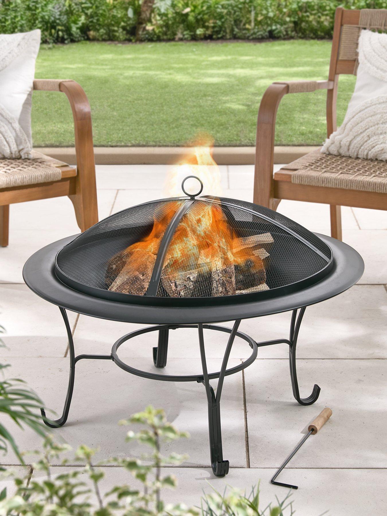The Very Collection 76cm Garden Firepit with Cover