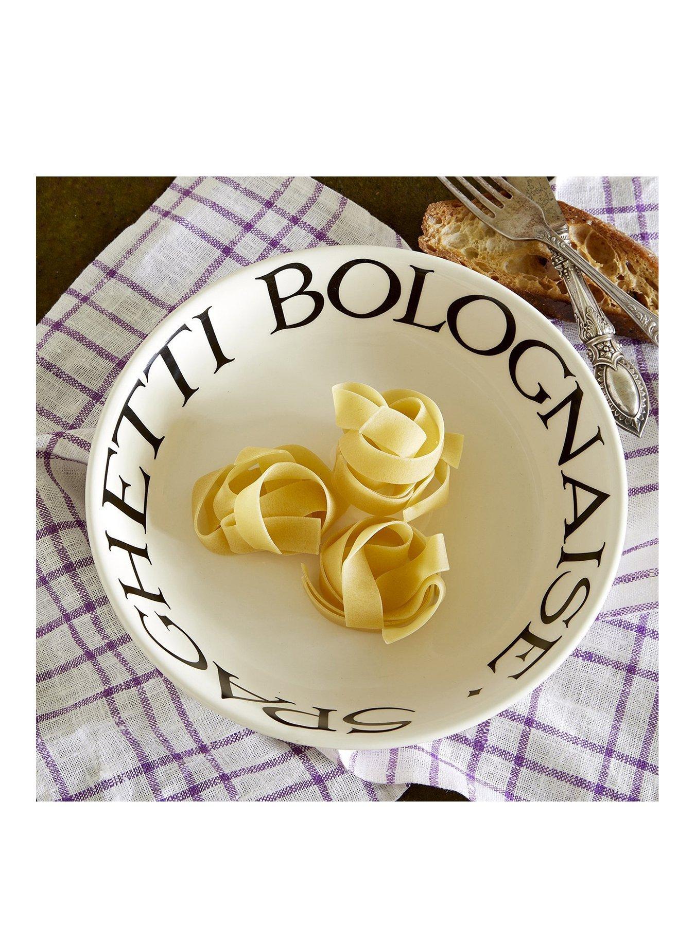 Emma Bridgewater Black Toast Spaghetti Bolognese Medium Pasta Bowl