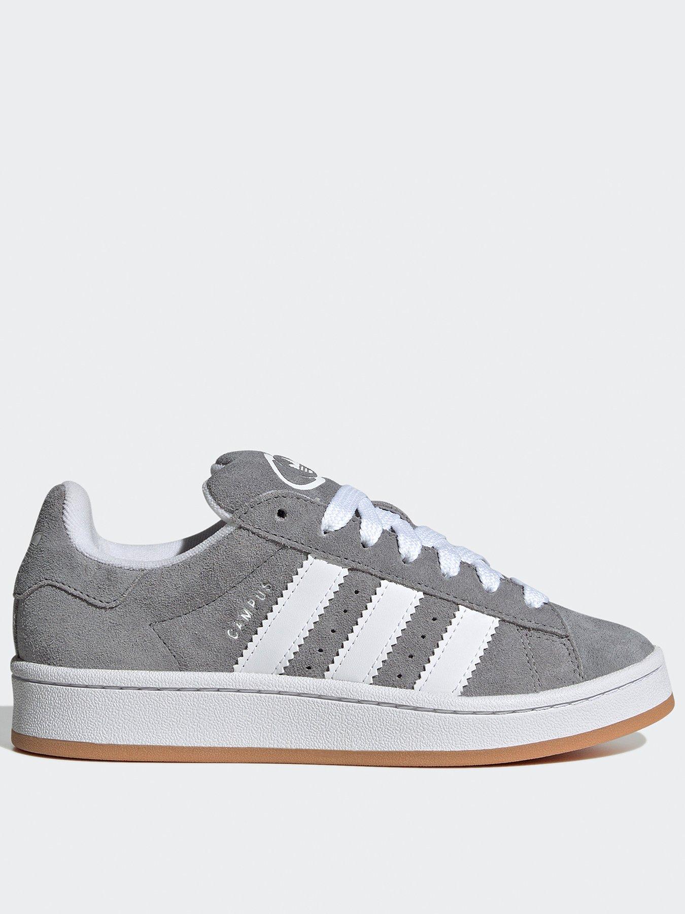 Adidas grey campus trainers mens best sale