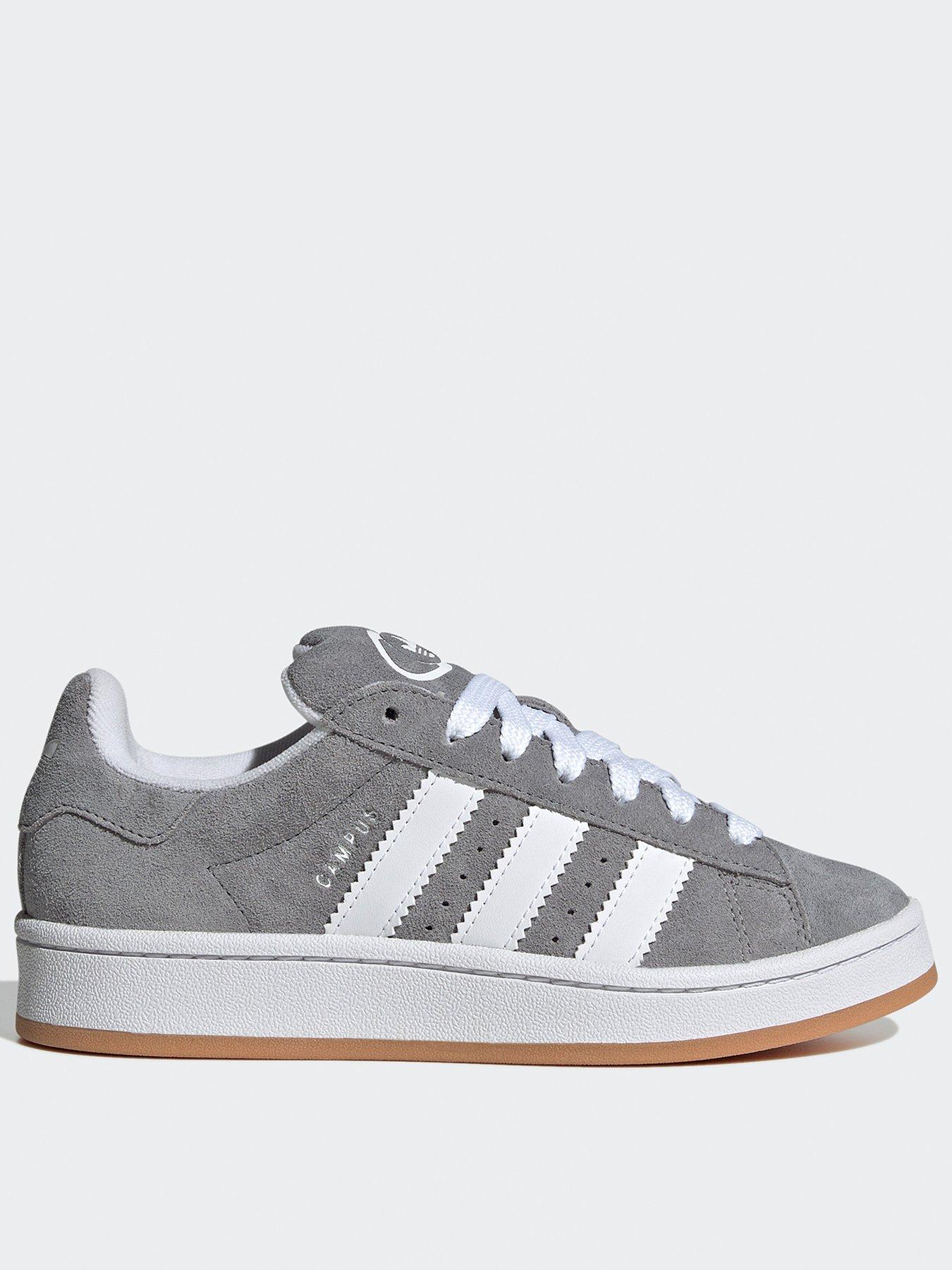 undefined Unisex Junior Campus 00s Trainers - Grey/White