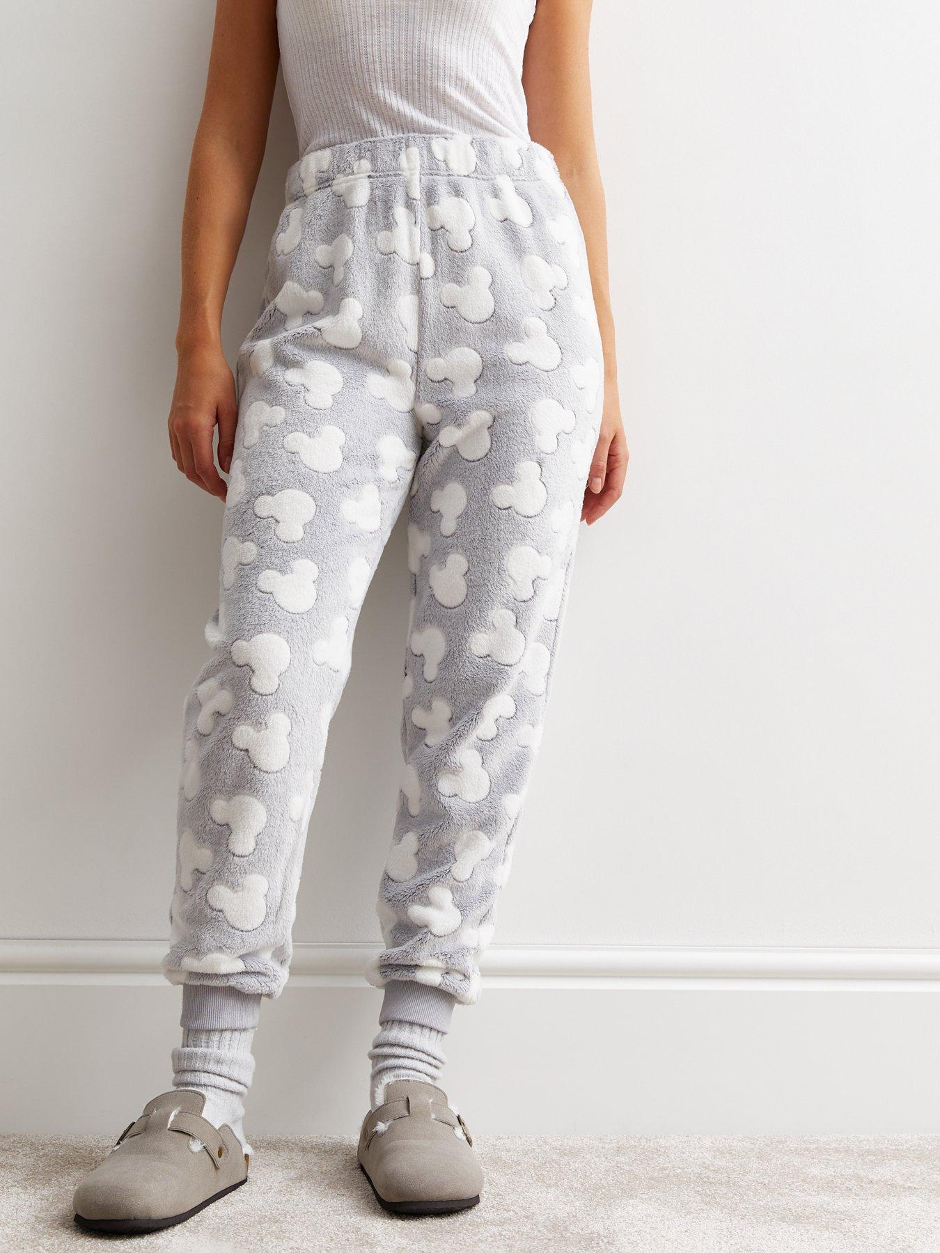 Grey Legging Pyjama Set with Heart Print