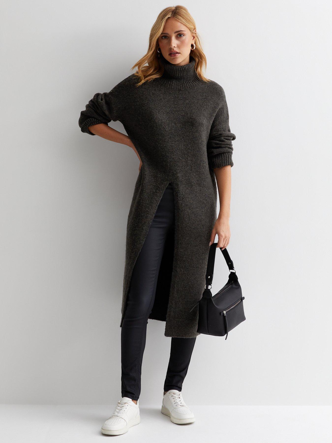 Longline grey online jumper