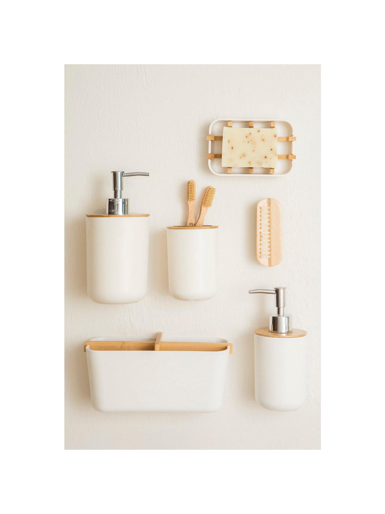  image of premier-housewares-canyon-white-300ml-lotion-dispenser