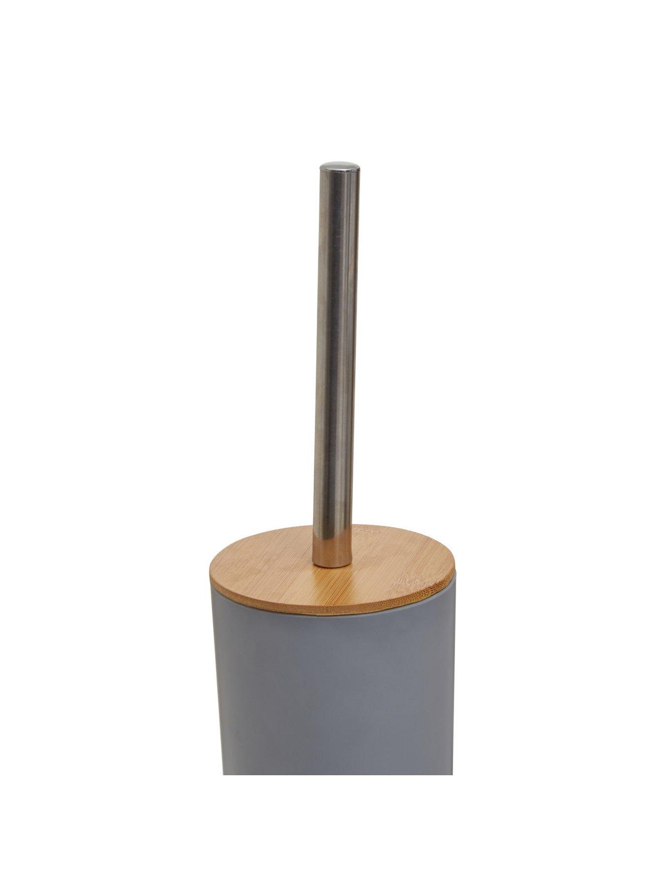  image of premier-housewares-canyon-grey-toilet-brush-holder