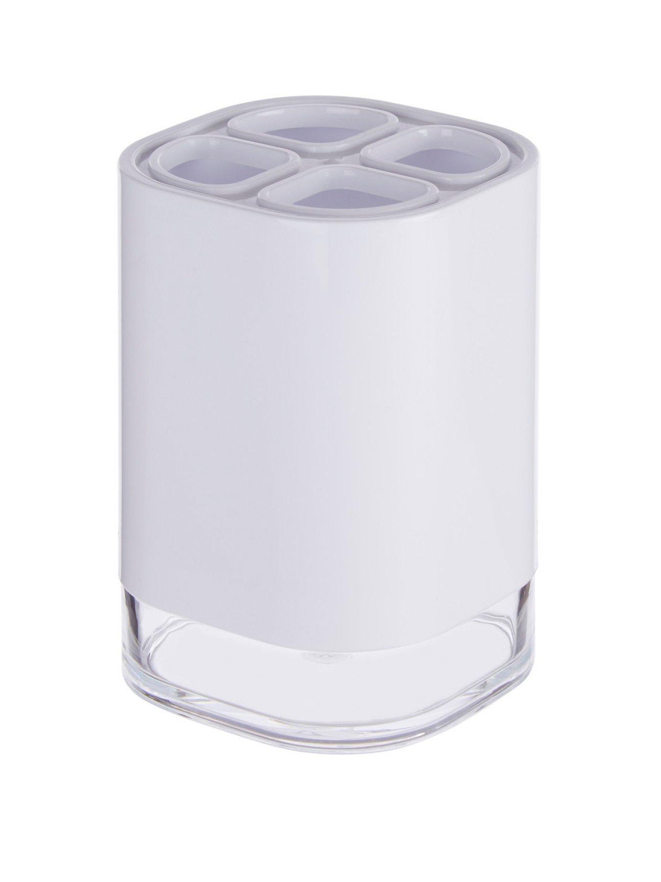 premier-housewares-ando-white-acrylic-toothbrush-holder