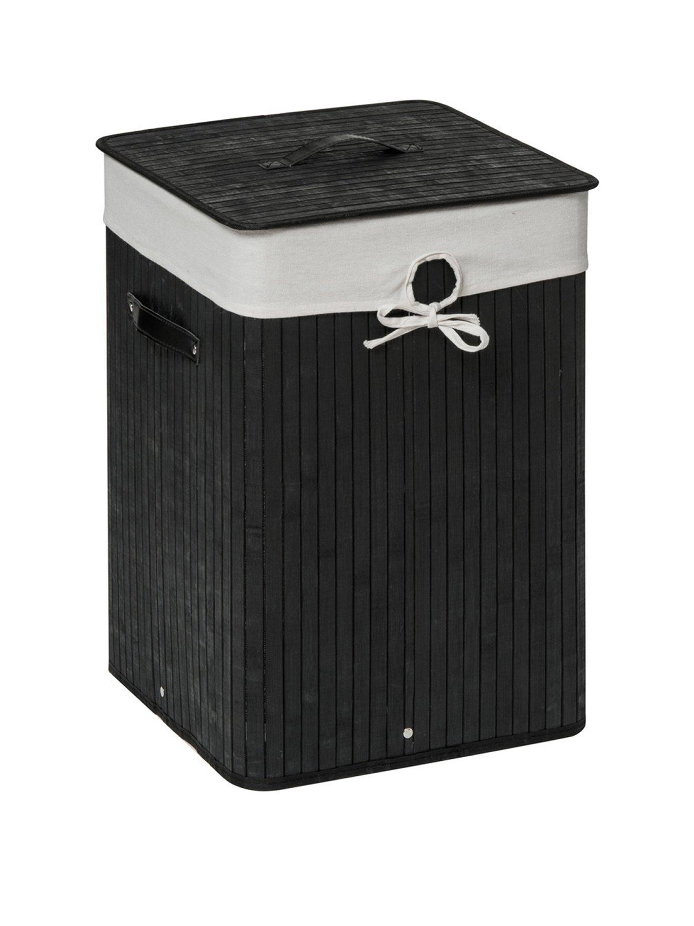 premier-housewares-kankyo-black-square-laundry-hamper
