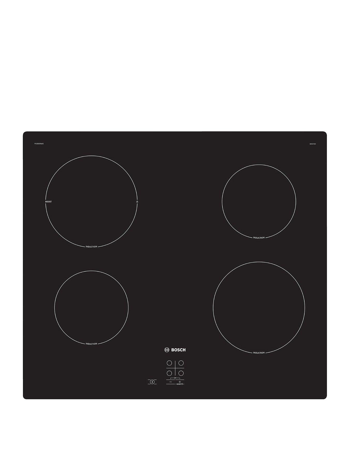 Image 1 of 6 of Bosch Series 2 PUG61RAA5B 60cm Integrated Electric Induction Hob - Black