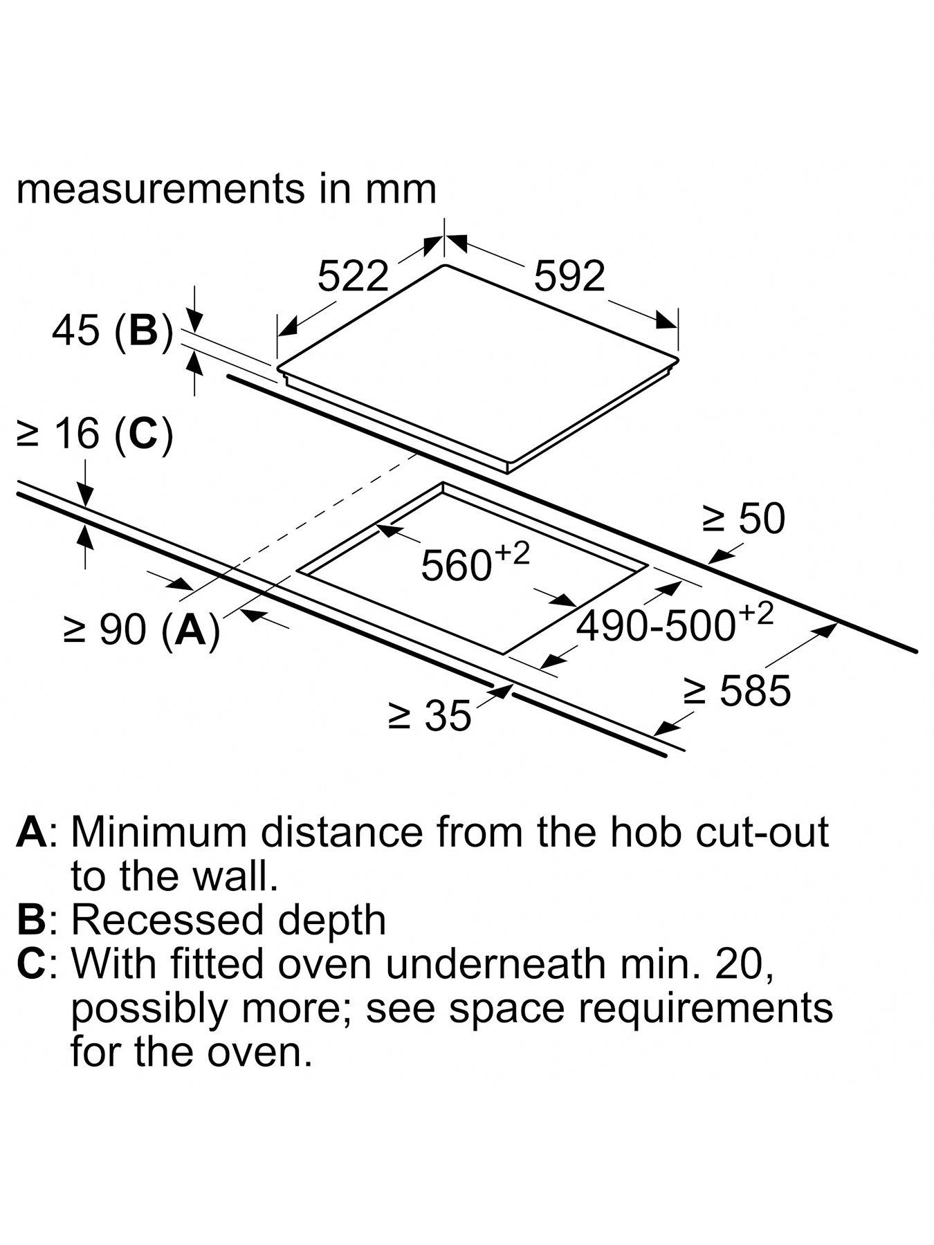 image of bosch-series-2-pke61raa8b-60cm-intergrated-electric-ceramic-hob-black
