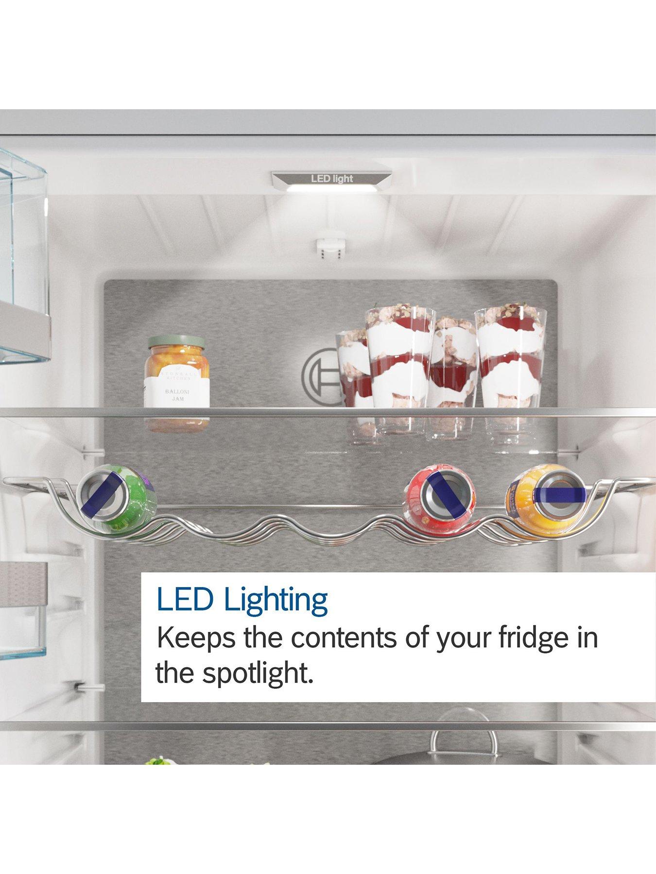  image of bosch-series-4nbspkgv39vleag-60cm-wide-vitafresh-7030-split-low-frost-fridge-freezer-silver