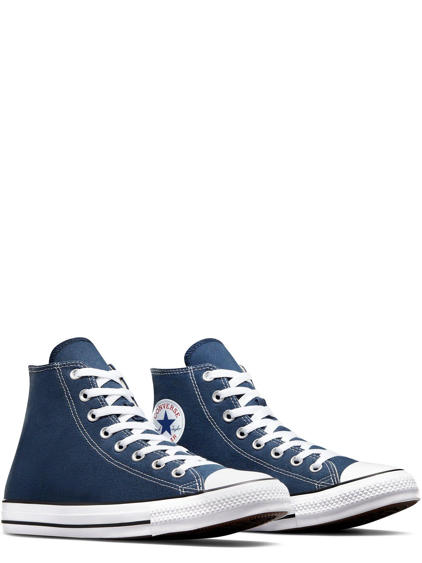 Navy high shop top converse