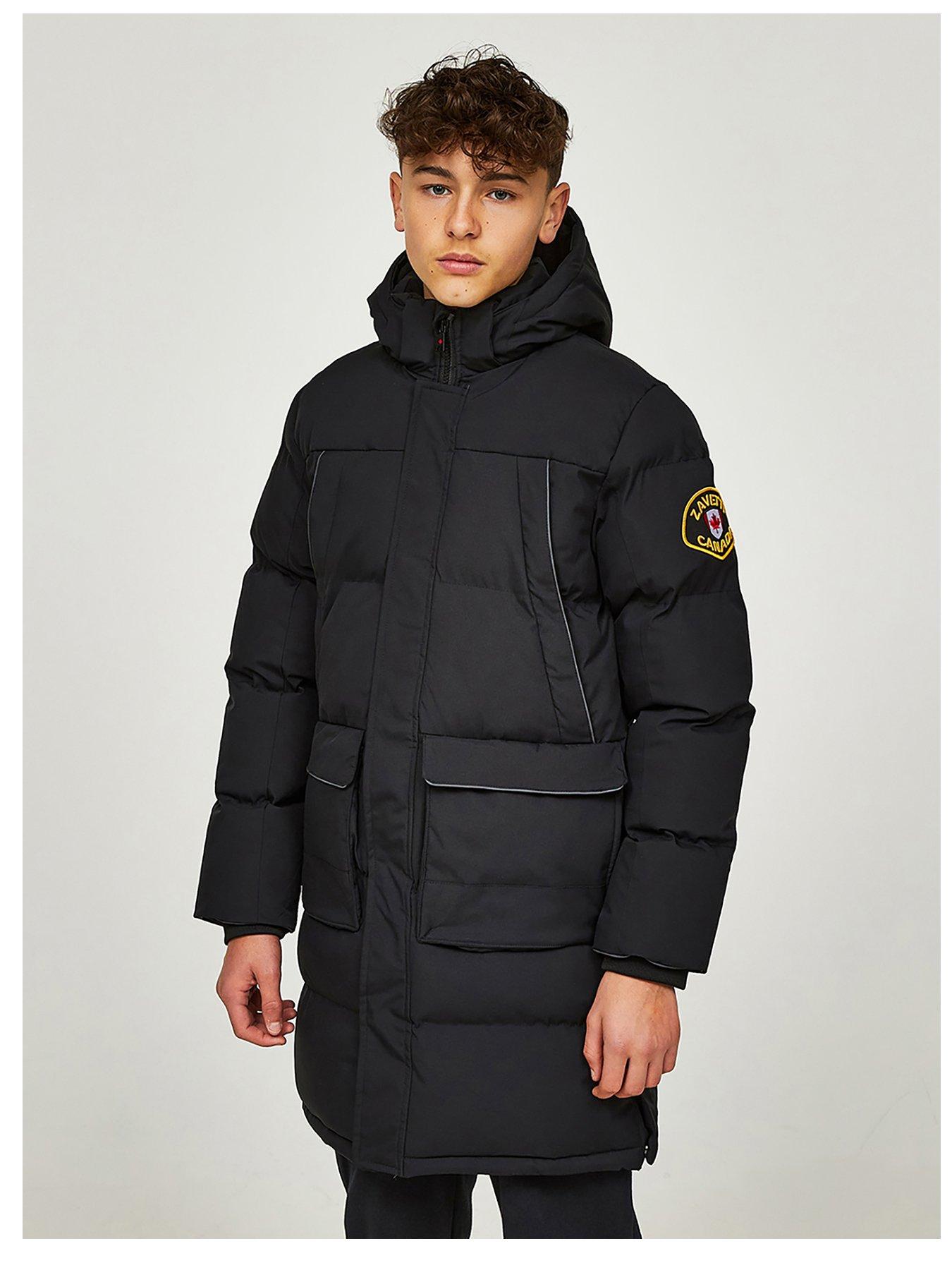 Puffer Jacket Black Zavetti Canada Coat Puffer Jacket Zavetti