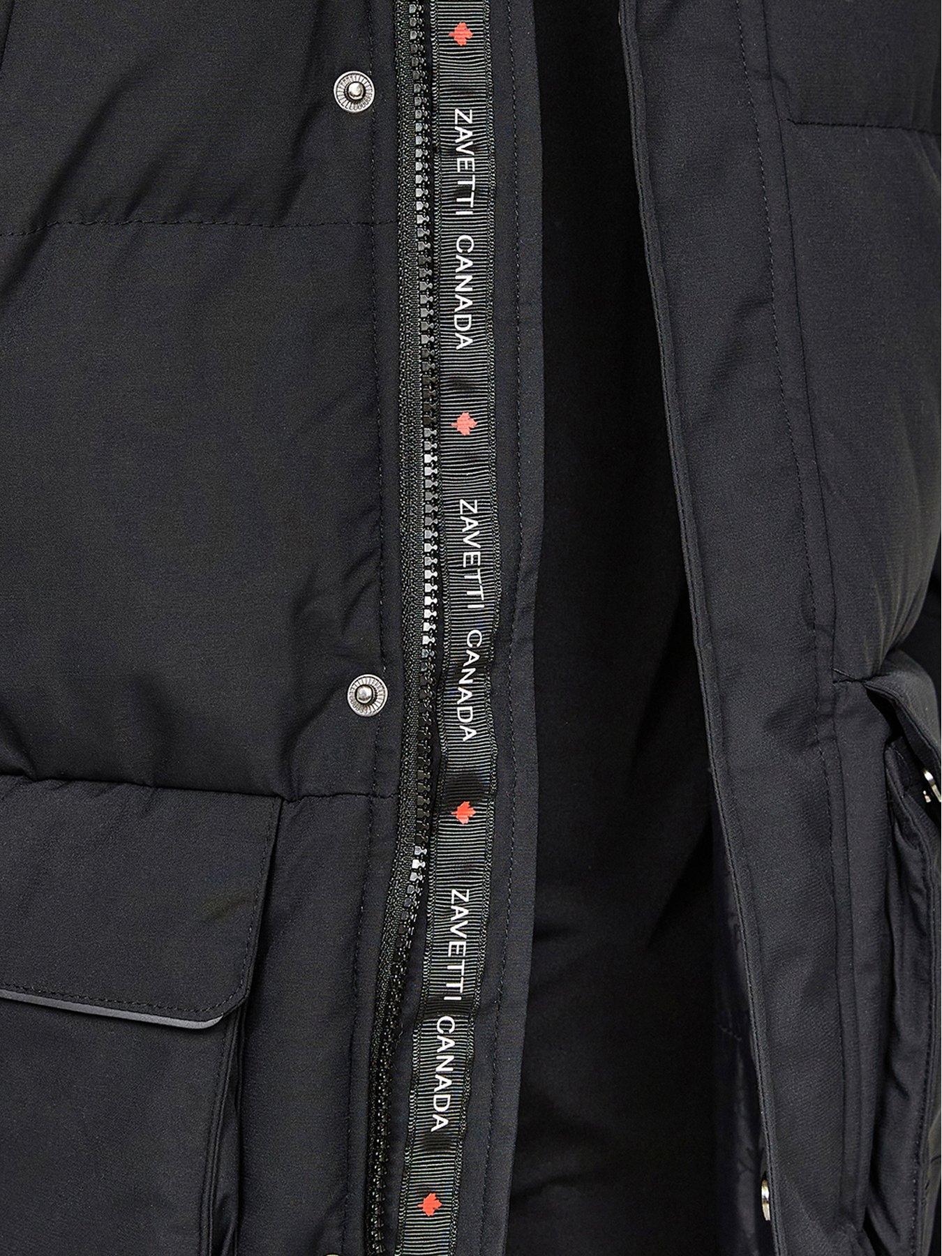 Zavetti Canada Junior Mazzanti Longline Puffer Jacket - Black