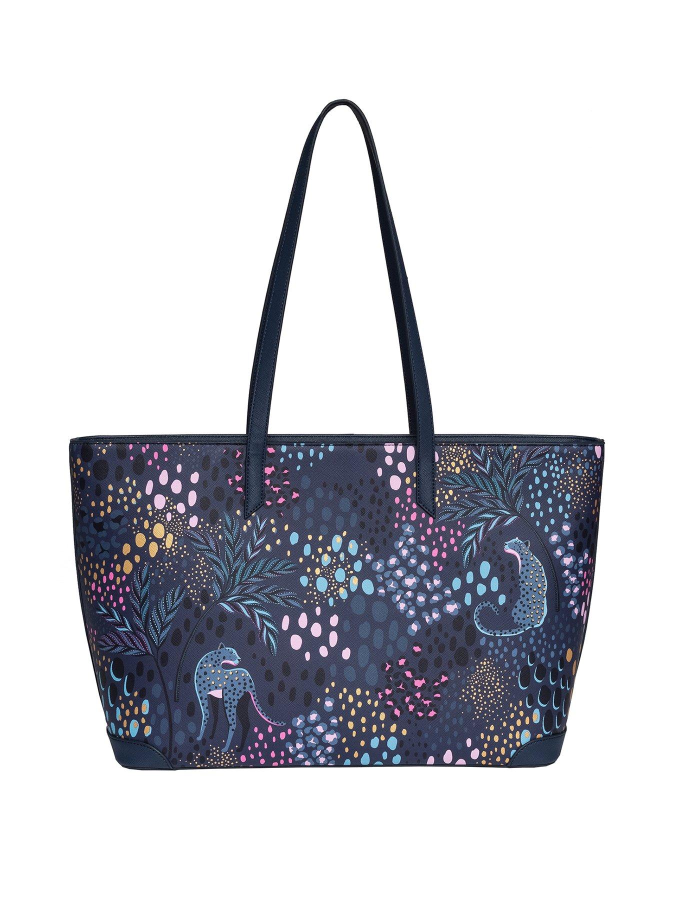 undefined LARGE TOTE Midnight Leopard