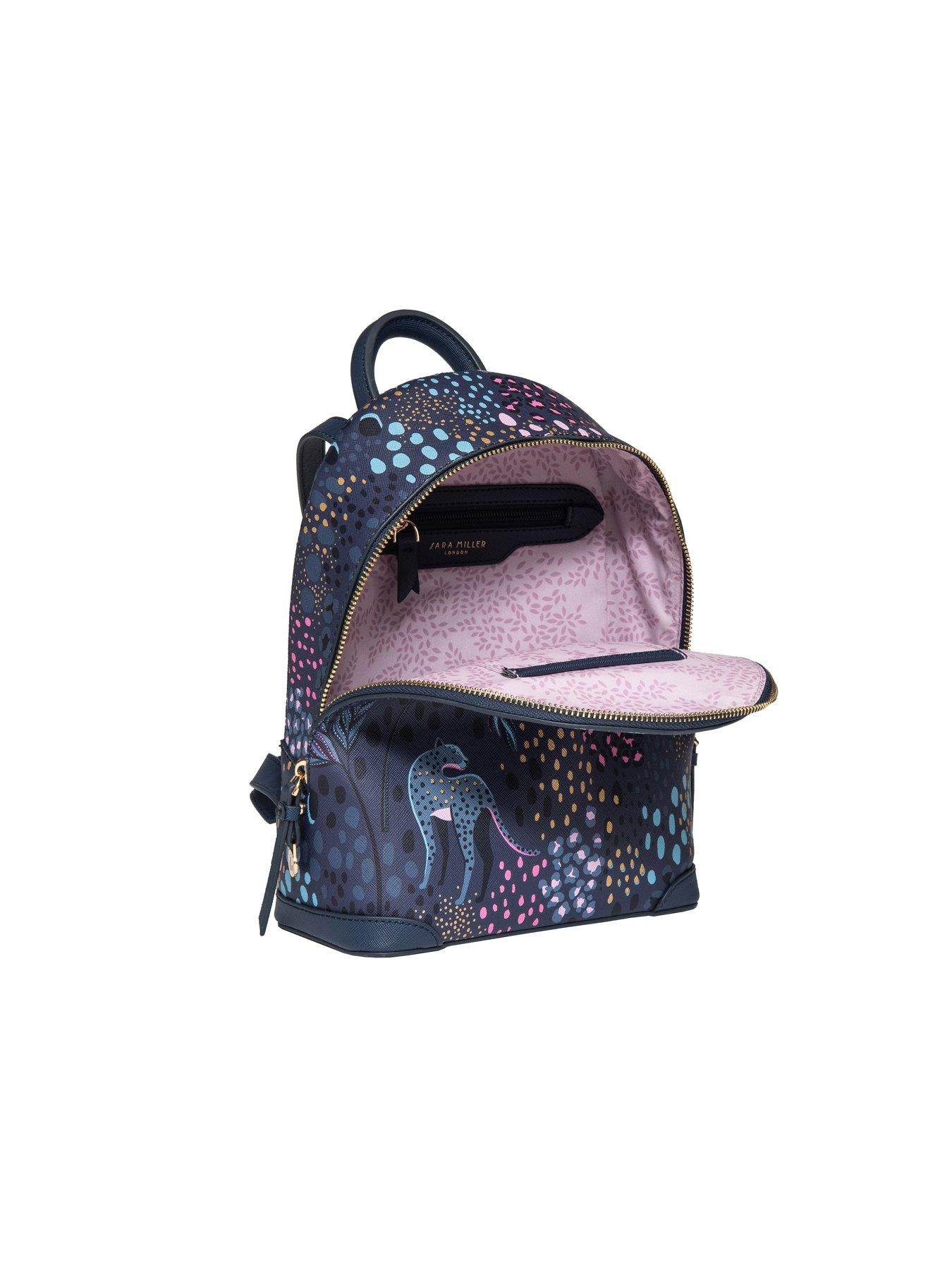  image of sara-miller-mini-backpack-midnight-leopard
