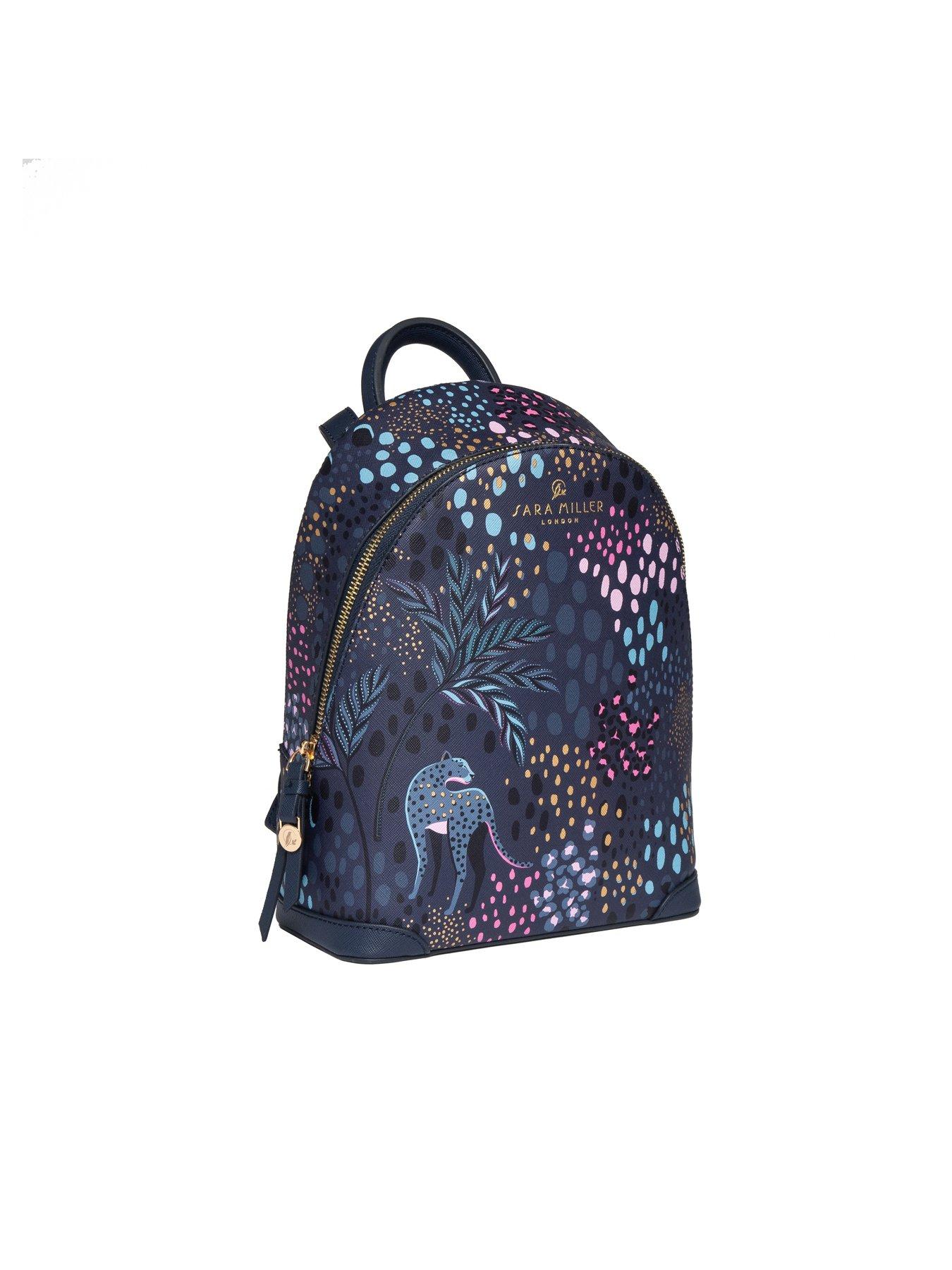  image of sara-miller-mini-backpack-midnight-leopard
