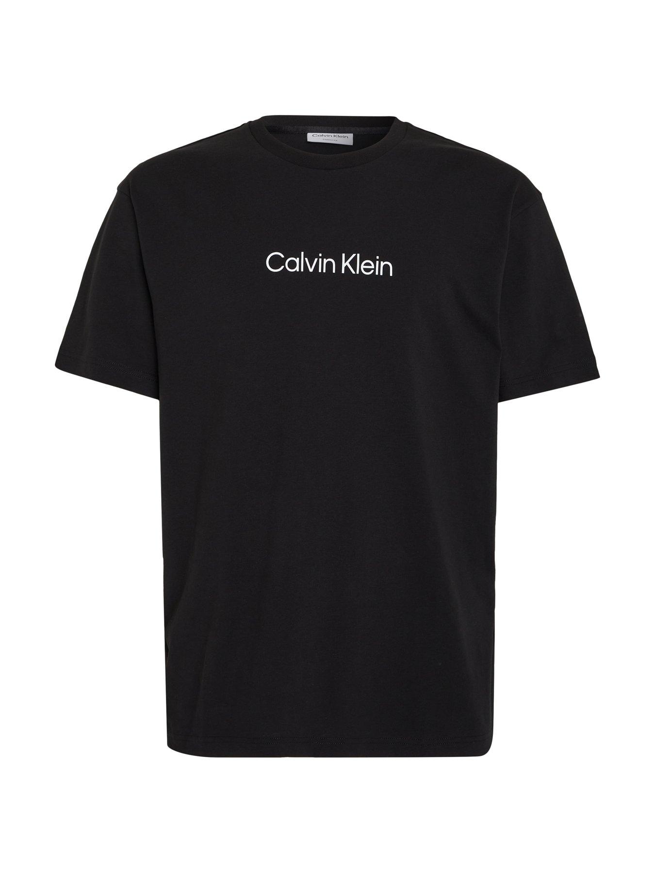  image of calvin-klein-hero-logo-comfort-t-shirt-black