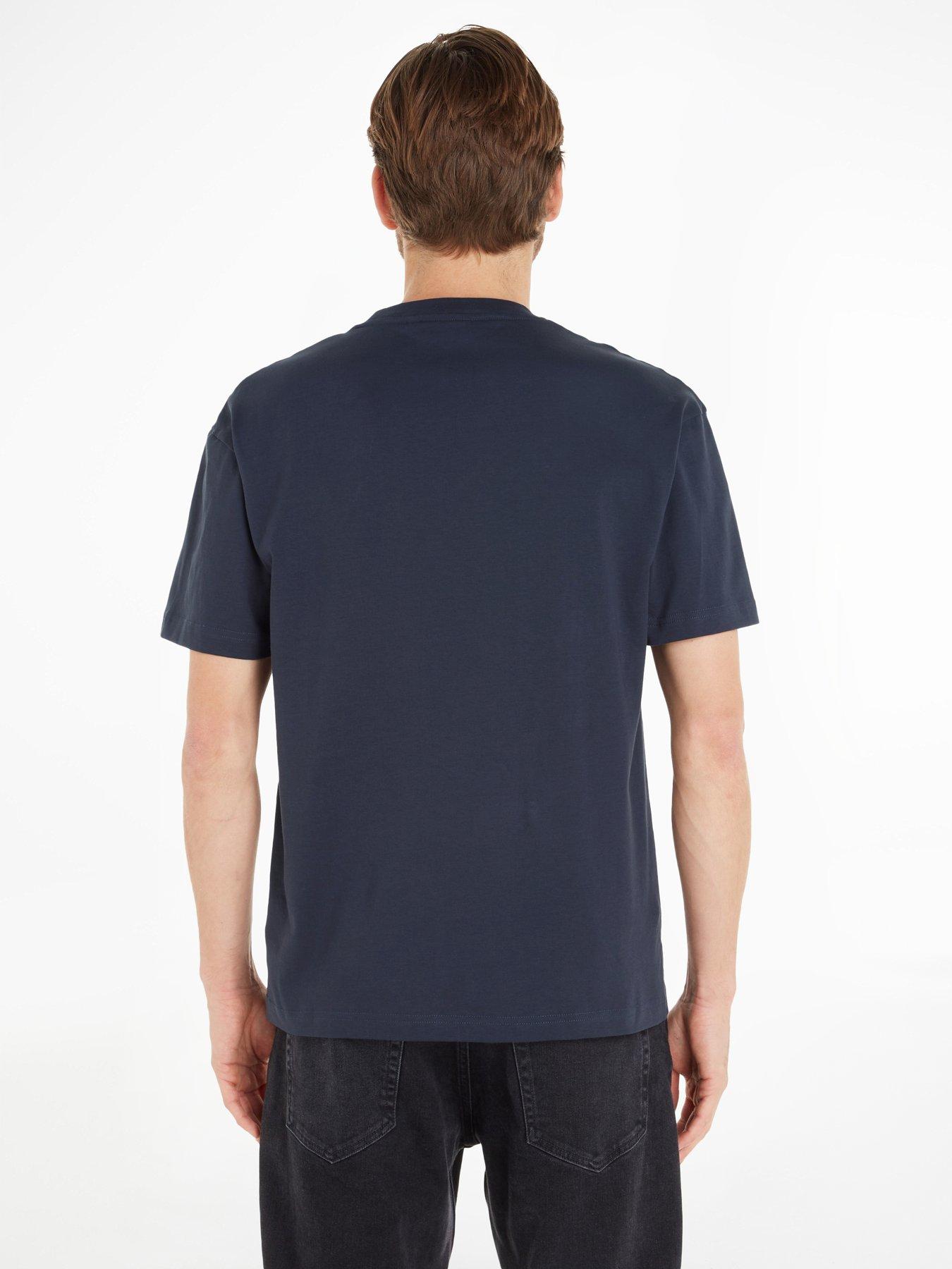  image of calvin-klein-hero-logo-comfort-t-shirt-navy