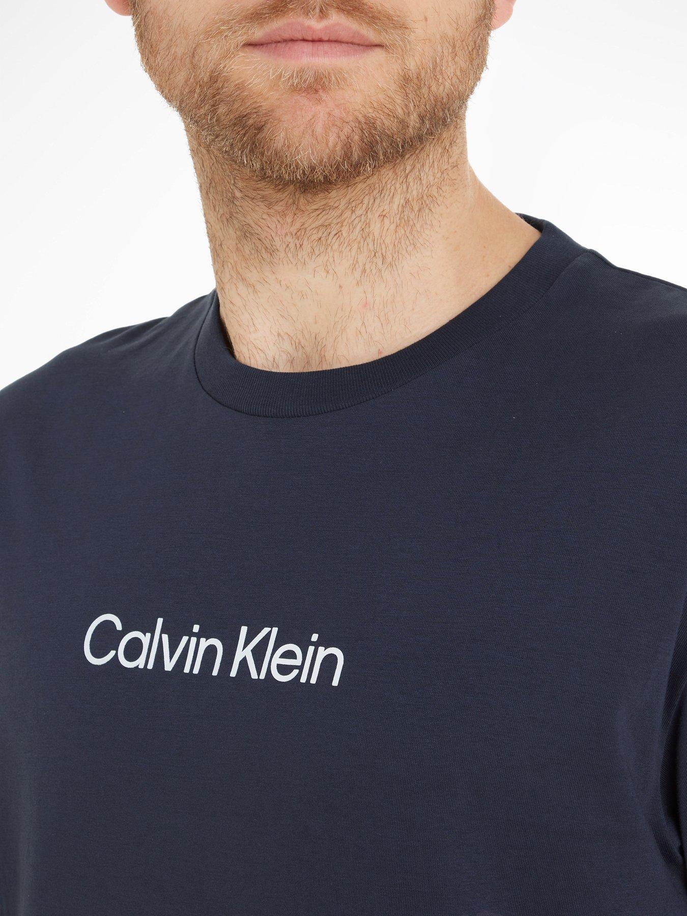  image of calvin-klein-hero-logo-comfort-t-shirt-navy
