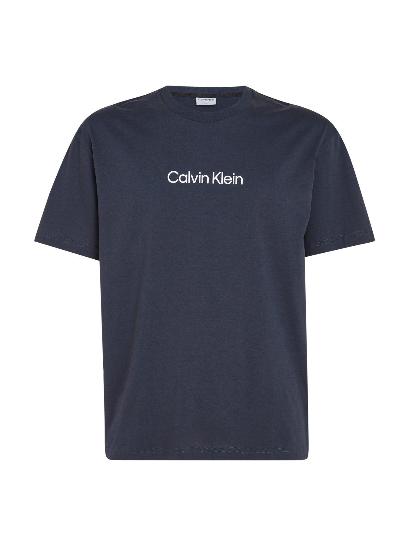  image of calvin-klein-hero-logo-comfort-t-shirt-navy