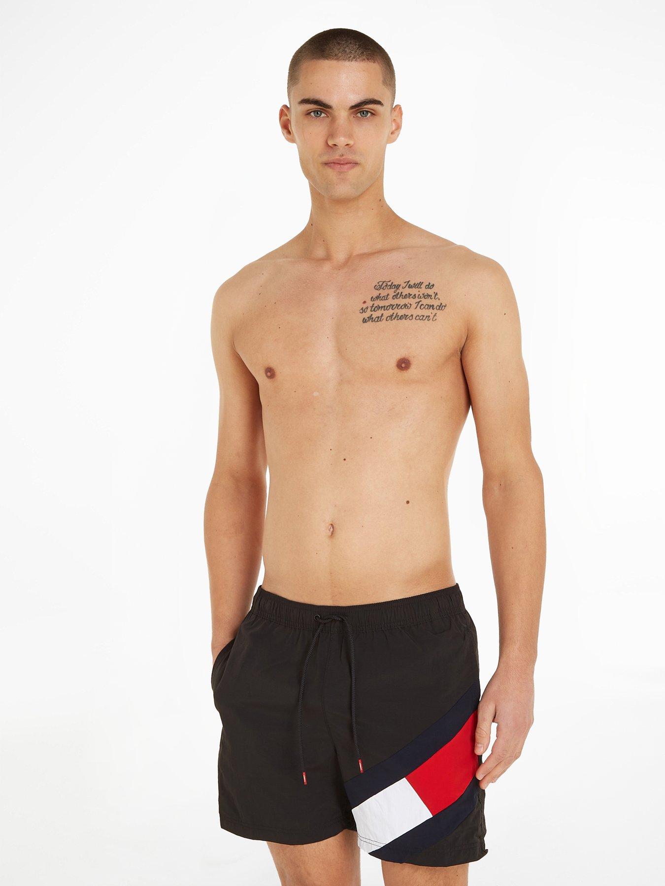 tommy-hilfiger-flag-swim-shorts-black