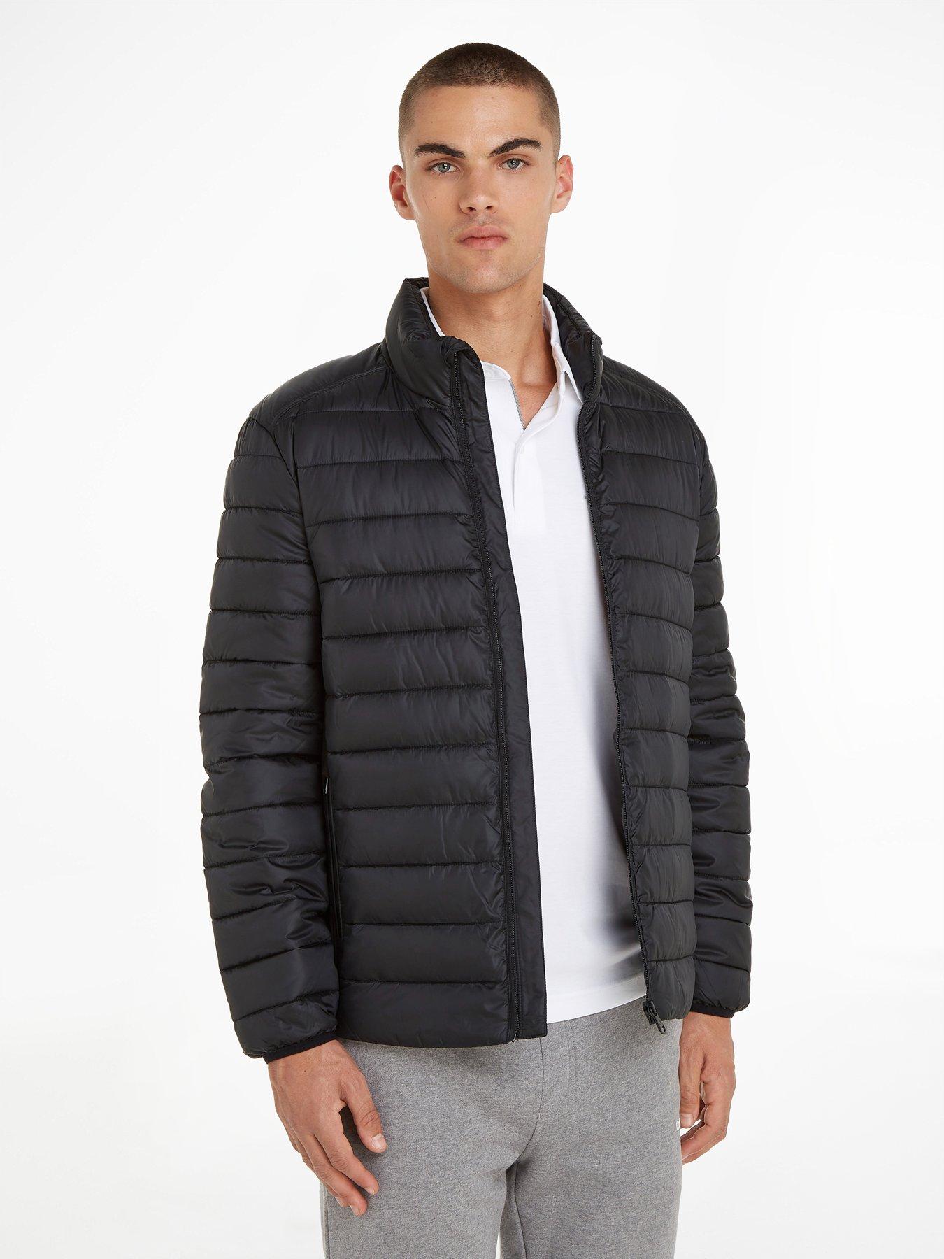  image of calvin-klein-side-logo-padded-jacket-black