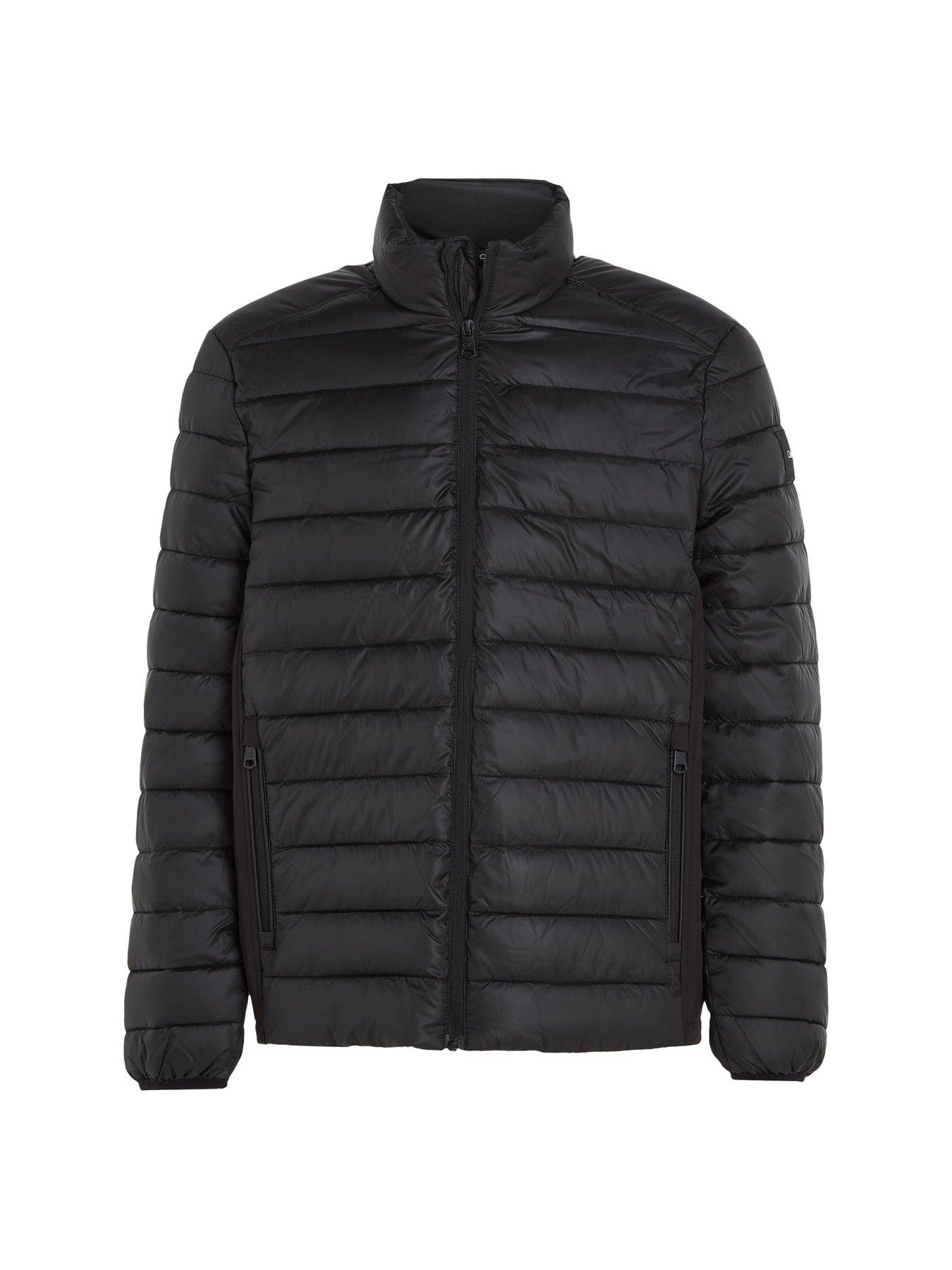  image of calvin-klein-side-logo-padded-jacket-black