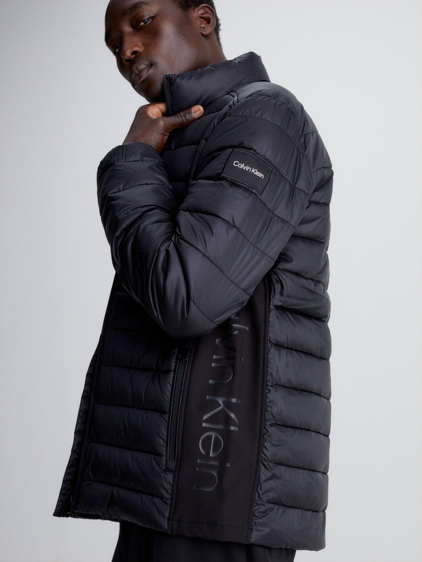  image of calvin-klein-side-logo-padded-jacket-black
