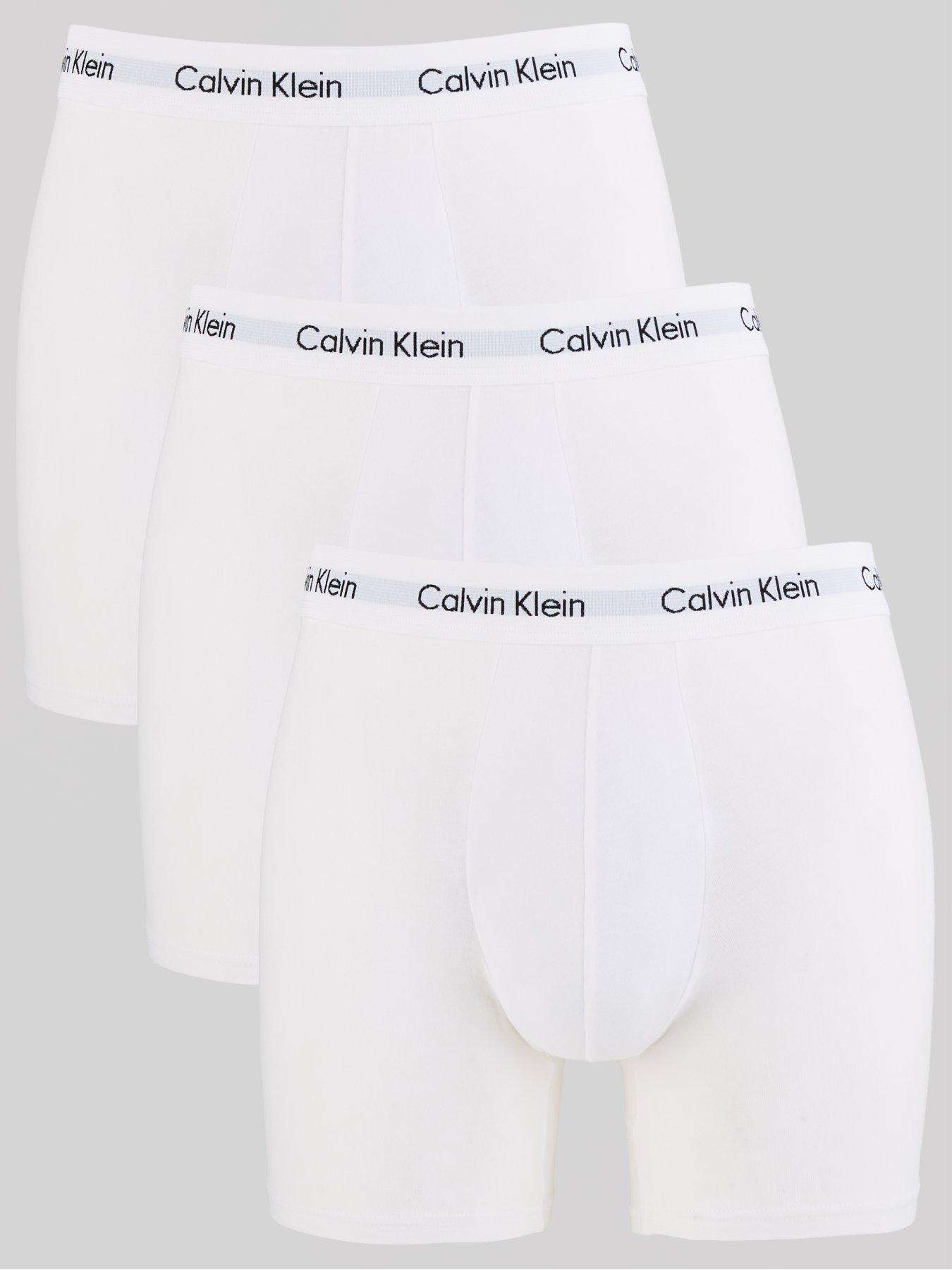 Calvin Klein 3 Pack Boxer Briefs - White