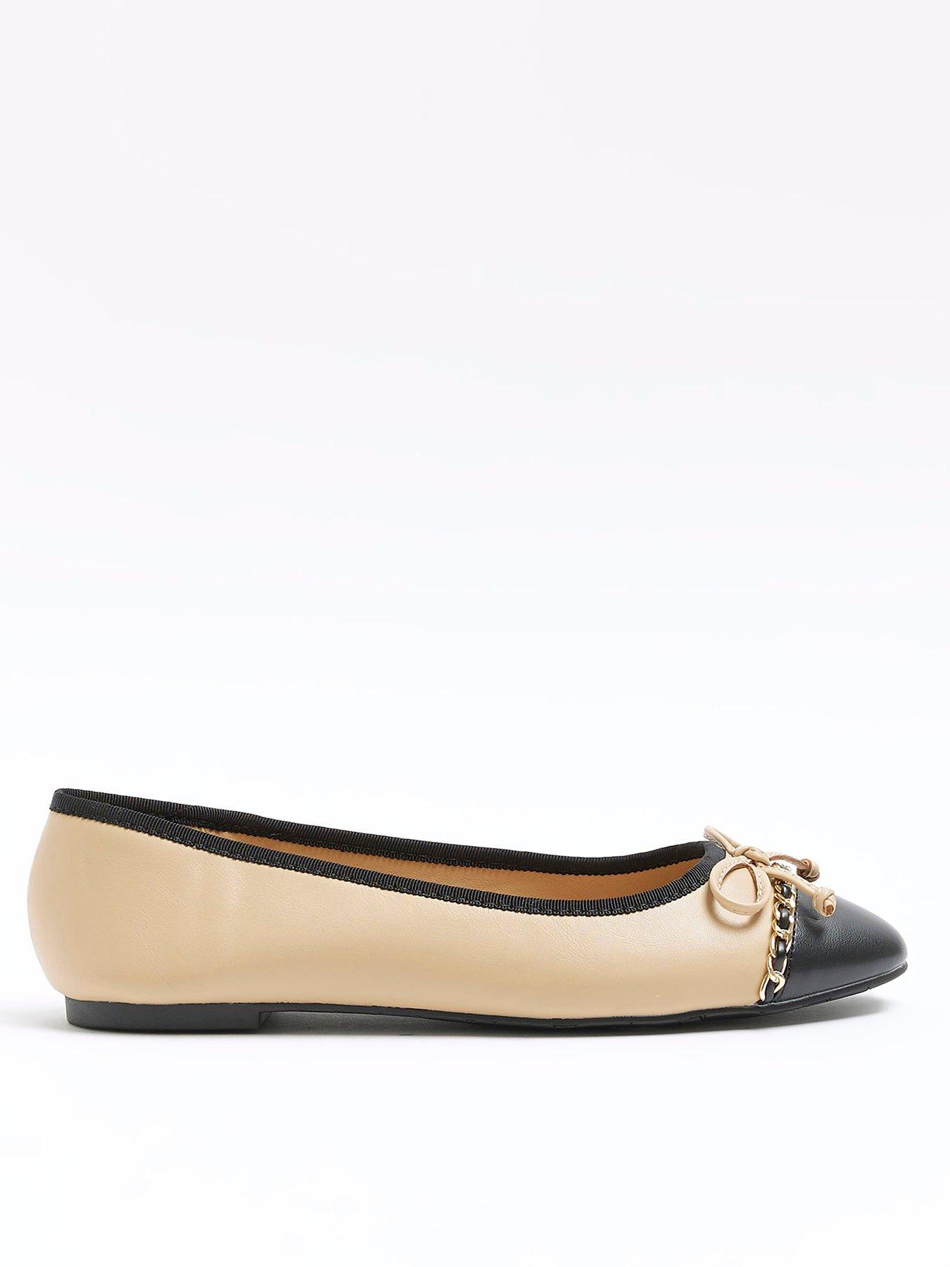 River Island Bow Detail Ballerina - Beige | littlewoods.com