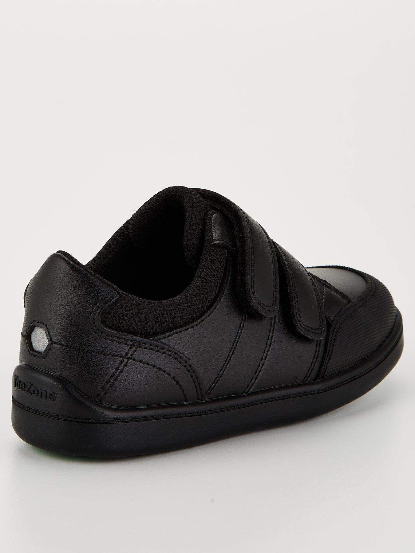 Image 3 of 6 of The Very Collection Toezone Younger Boys Double Strap Leather School Shoes - Black