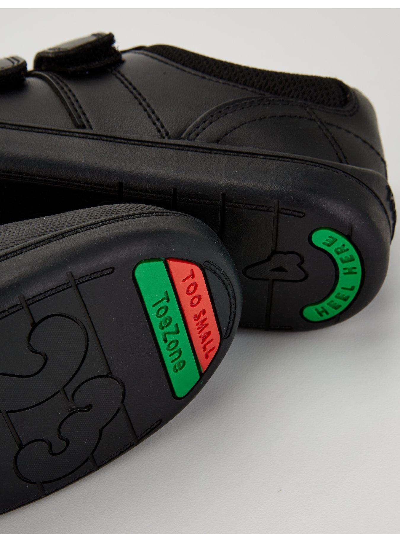 Image 5 of 6 of The Very Collection Toezone Younger Boys Double Strap Leather School Shoes - Black