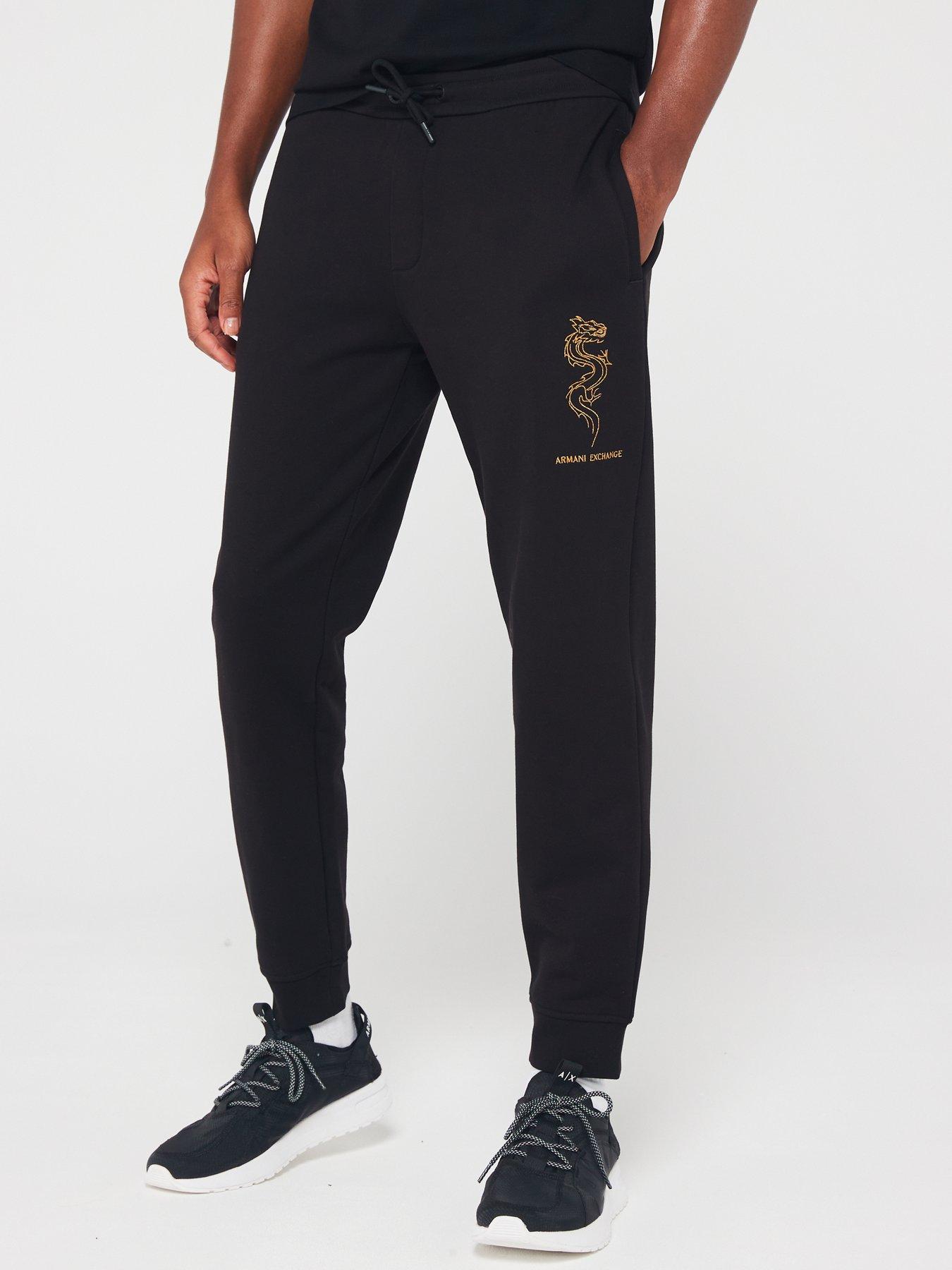 EA7 Emporio Armani Jogger Black White littlewoods