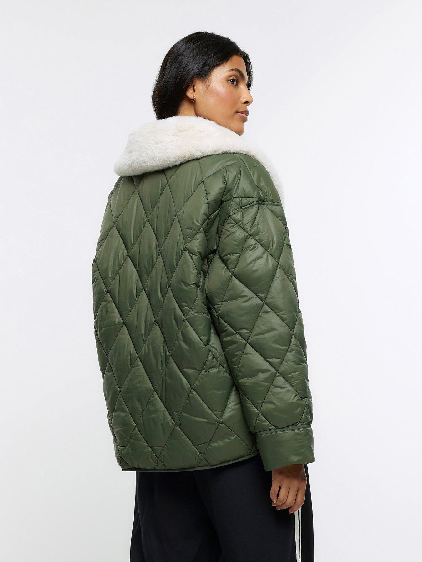 River island double on sale layer padded jacket