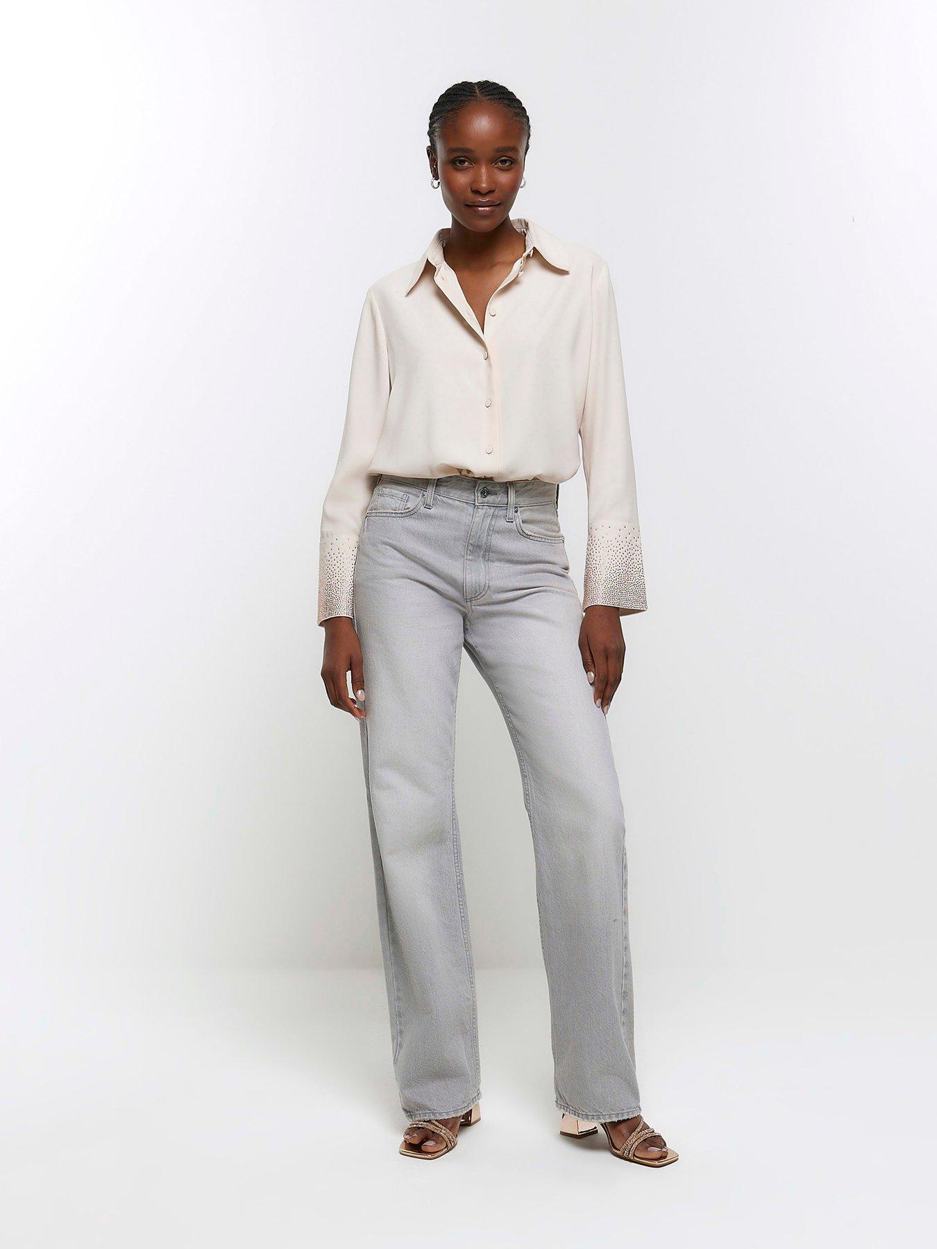 River island satin hot sale shirt