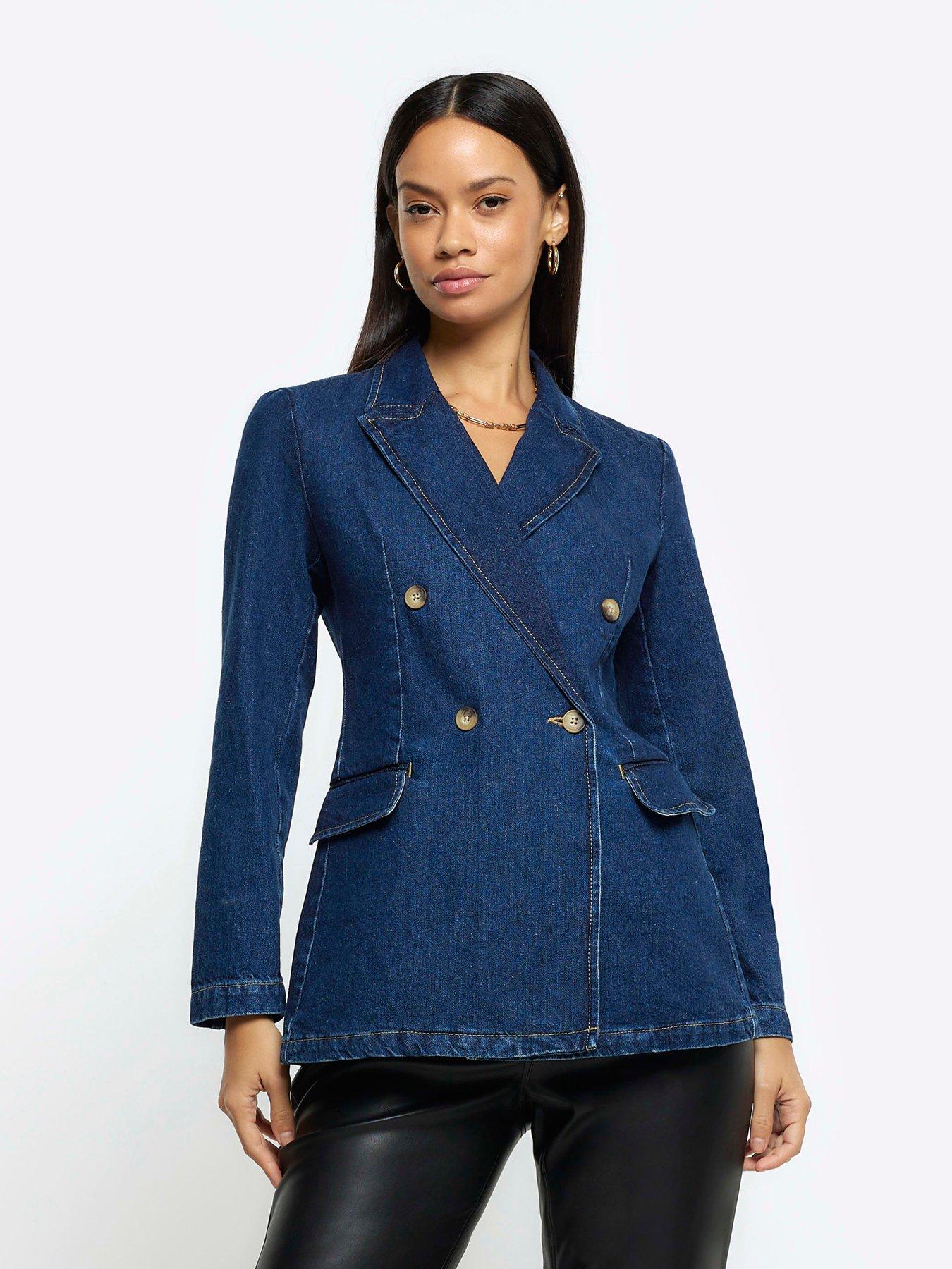 River island clearance blue blazer