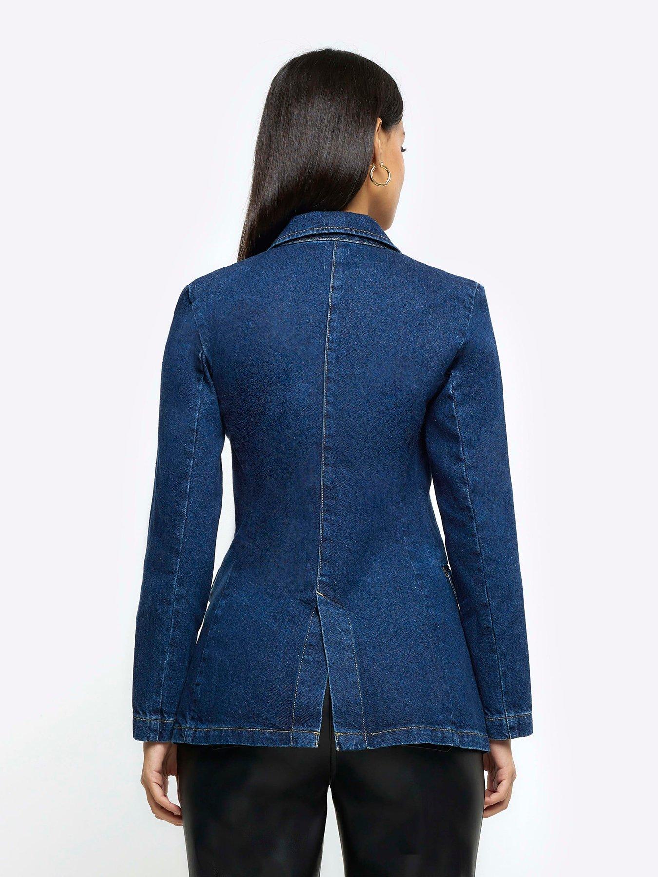 Fitted 2024 denim blazer